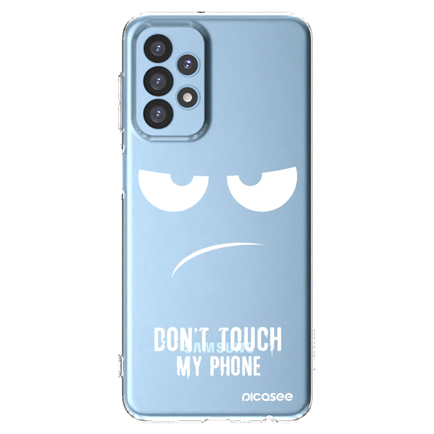 Picasee husă transparentă din silicon pentru Samsung Galaxy A23 A235F 4G - Don't Touch My Phone