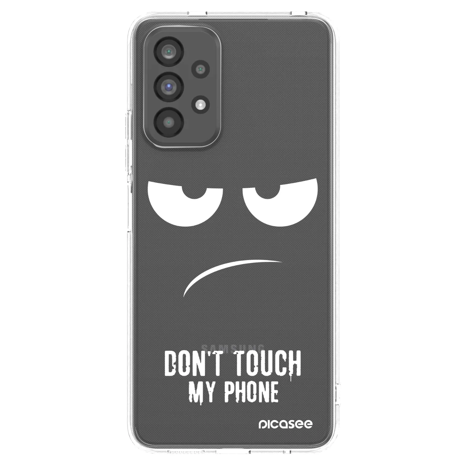 Picasee husă transparentă din silicon pentru Samsung Galaxy A73 5G - Don't Touch My Phone
