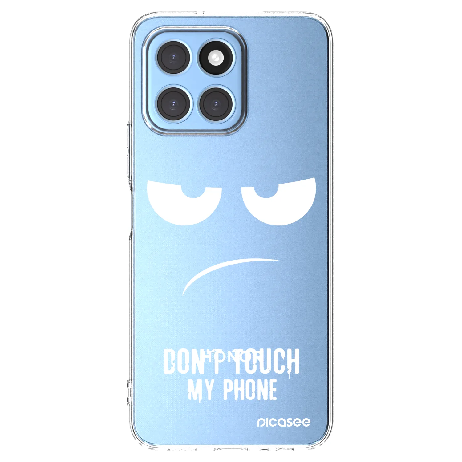 Picasee husă transparentă din silicon pentru Honor X8 5G - Don't Touch My Phone