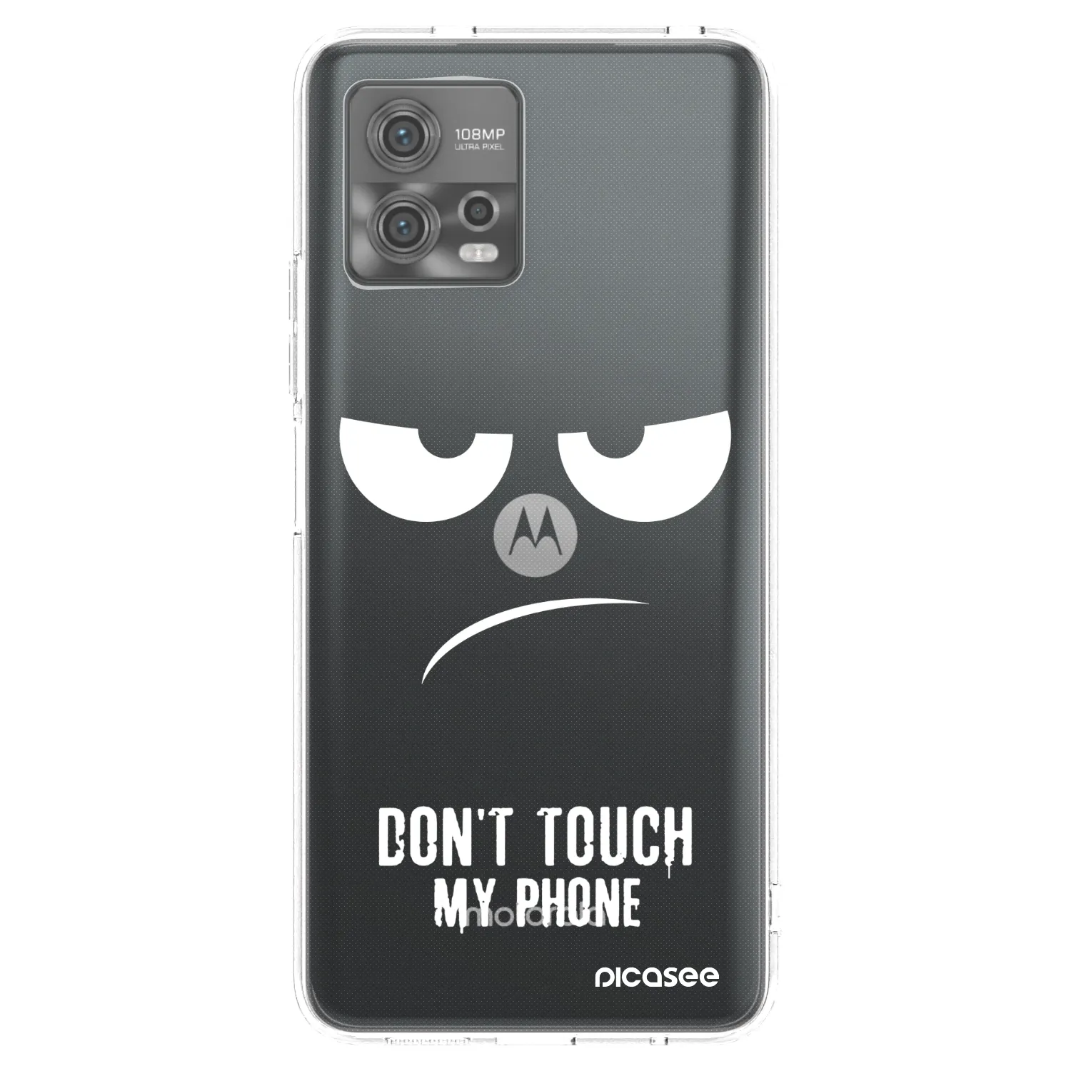 Picasee husă transparentă din silicon pentru Motorola Moto G72 - Don't Touch My Phone