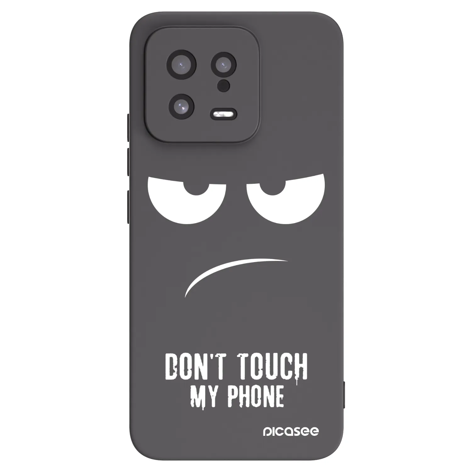 Picasee husă neagră din silicon pentru Xiaomi 13 - Don't Touch My Phone