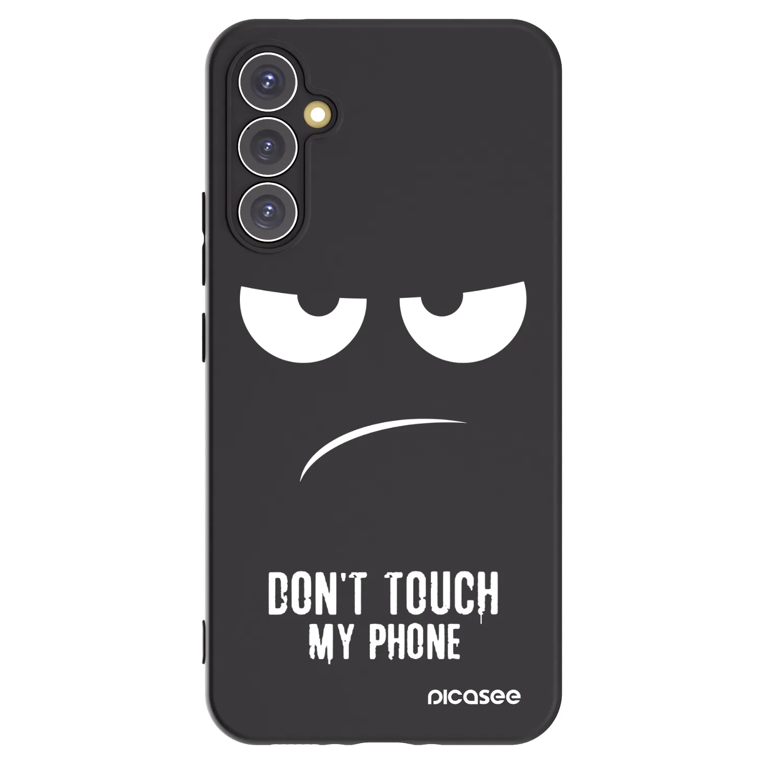 Picasee husă neagră din silicon pentru Samsung Galaxy A34 5G A346B - Don't Touch My Phone