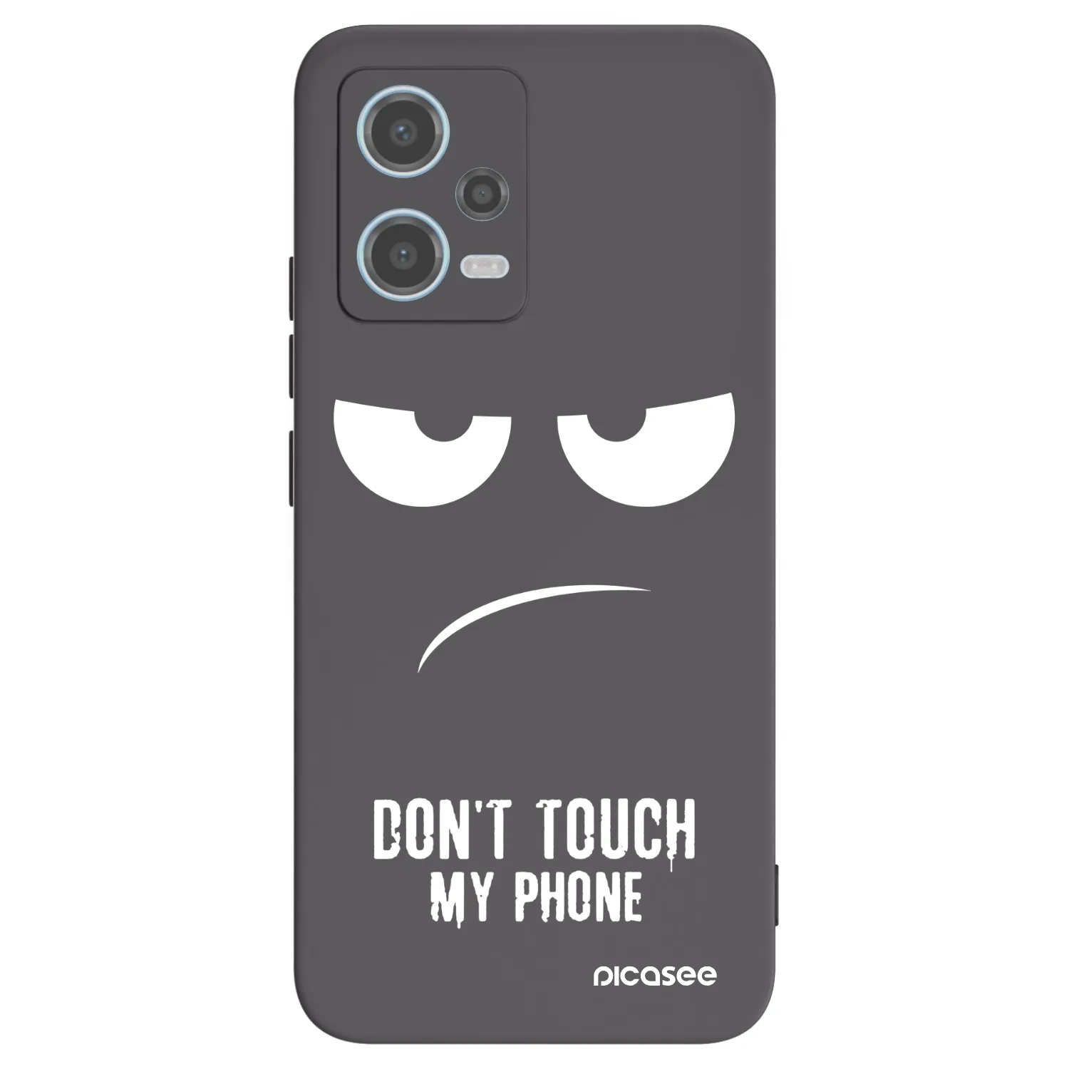 Picasee husă neagră din silicon pentru Xiaomi Redmi Note 12 5G - Don't Touch My Phone