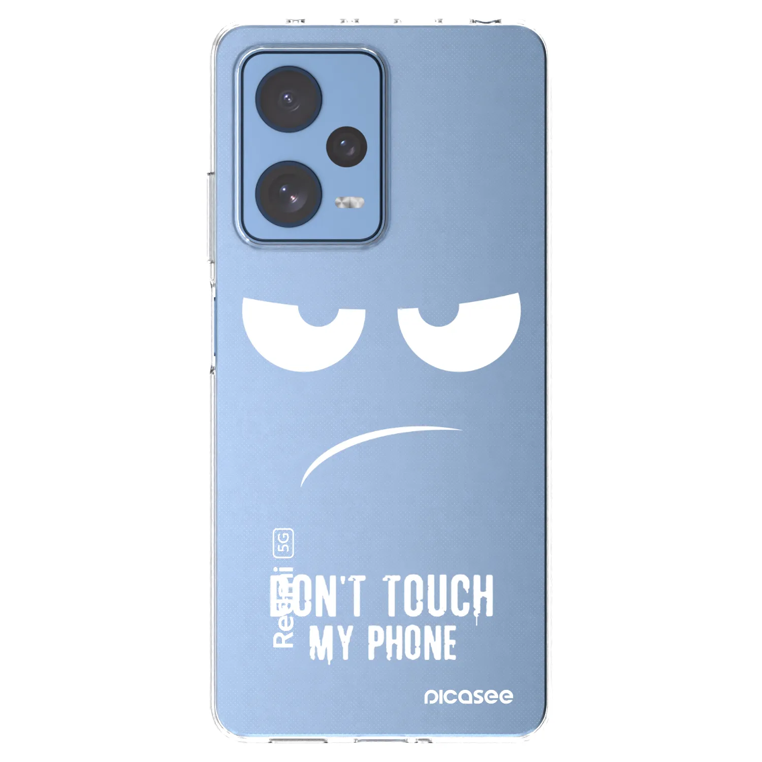 Picasee husă transparentă din silicon pentru Xiaomi Redmi Note 12 Pro 5G - Don't Touch My Phone