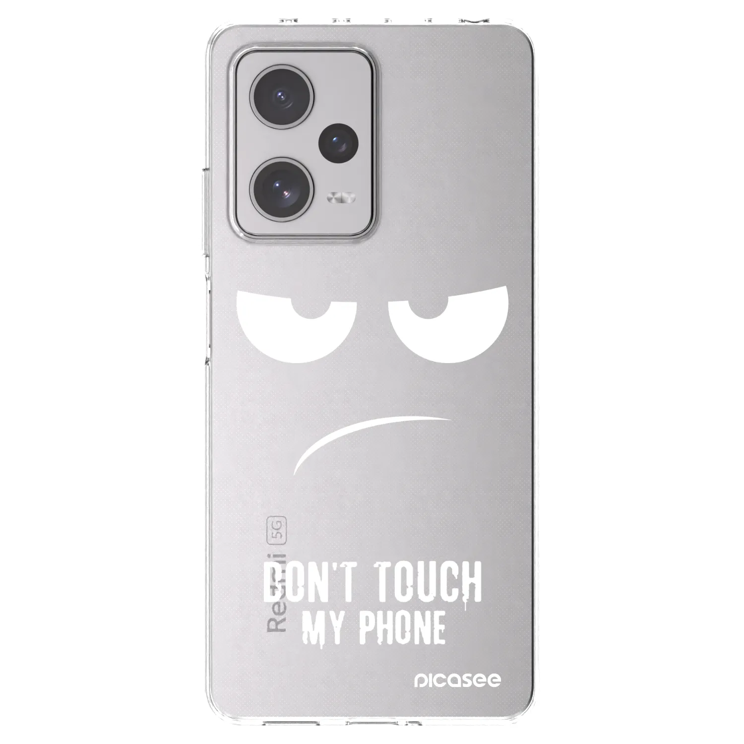 Picasee husă transparentă din silicon pentru Xiaomi Redmi Note 12 Pro+ 5G - Don't Touch My Phone