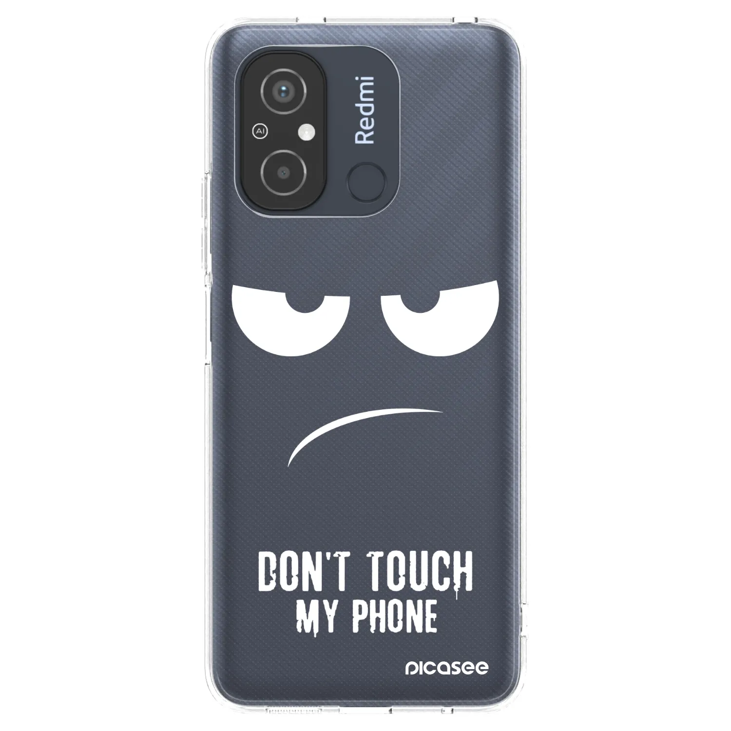 Picasee husă transparentă din silicon pentru Xiaomi Redmi 12C - Don't Touch My Phone