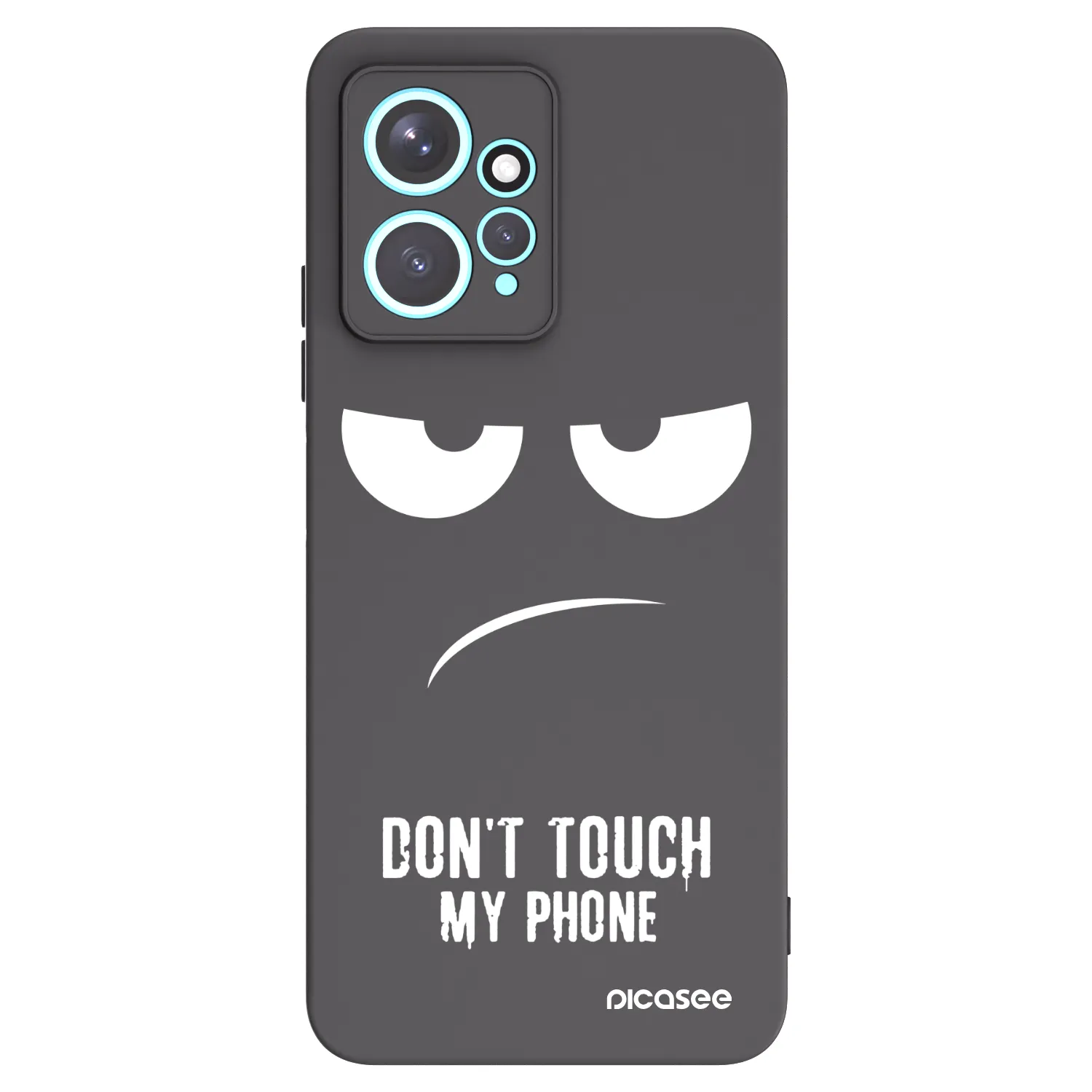 Picasee husă neagră din silicon pentru Xiaomi Redmi Note 12 4G - Don't Touch My Phone