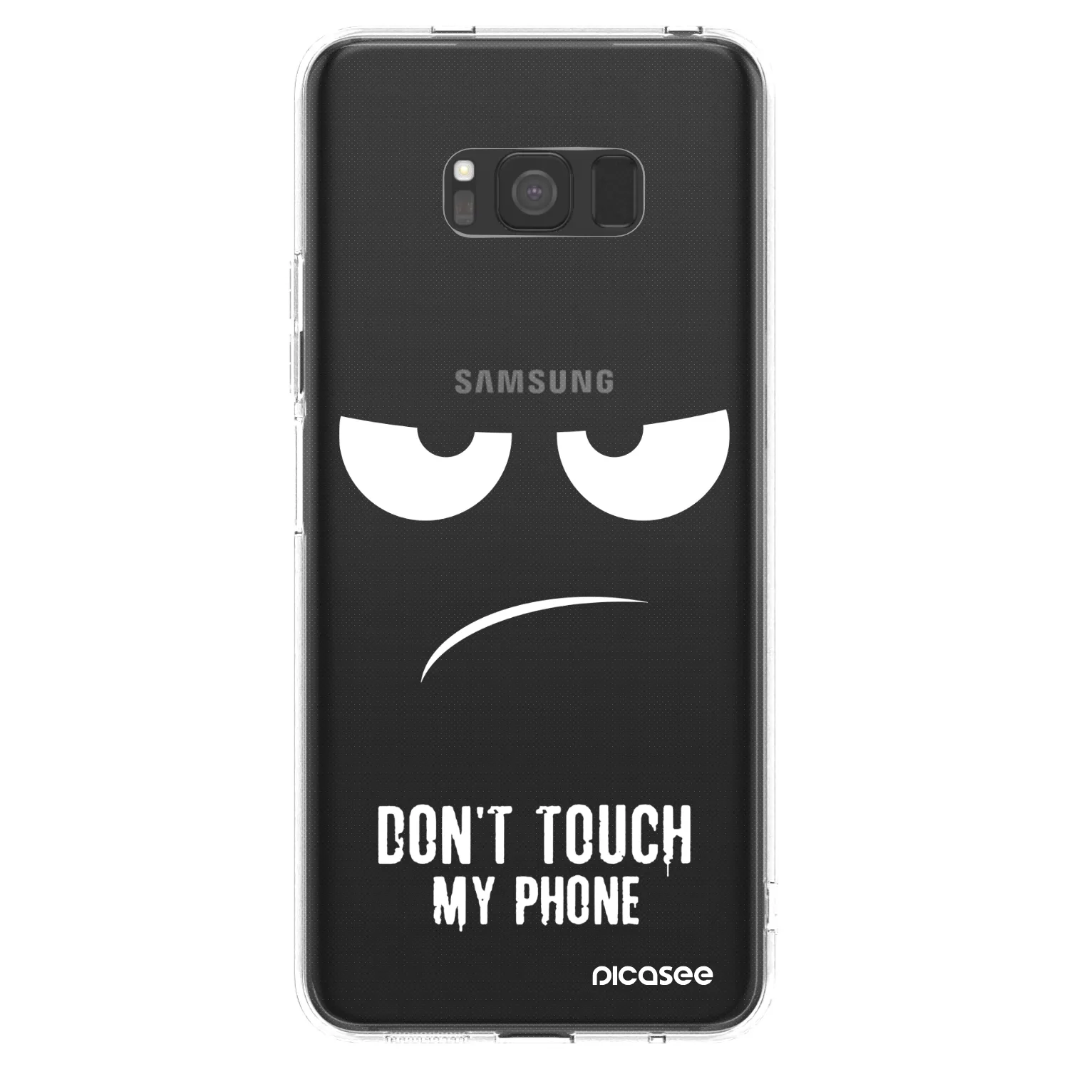 Picasee husă transparentă din silicon pentru Samsung Galaxy S8 G950F - Don't Touch My Phone