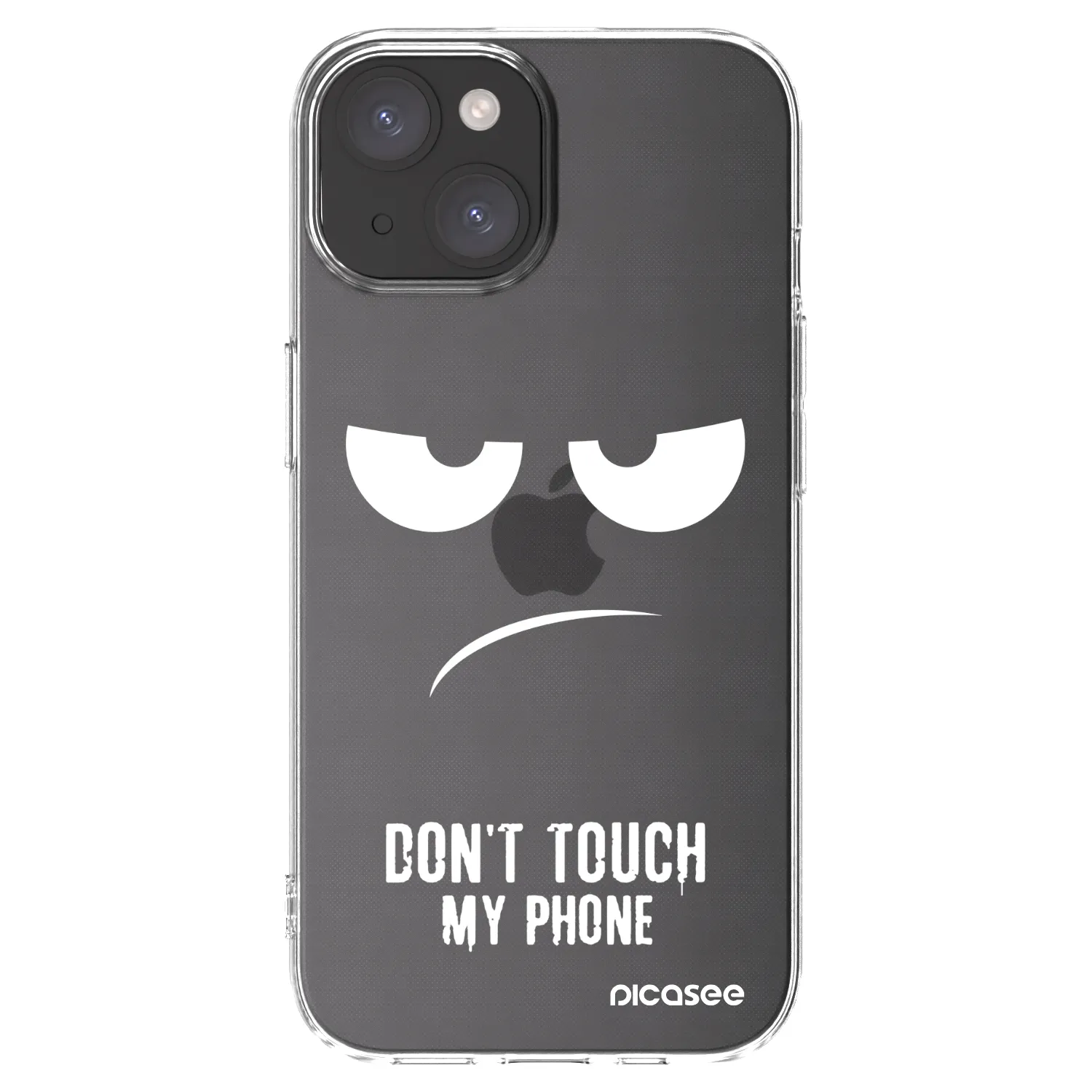 Picasee husă transparentă din silicon pentru Apple iPhone 15 - Don't Touch My Phone