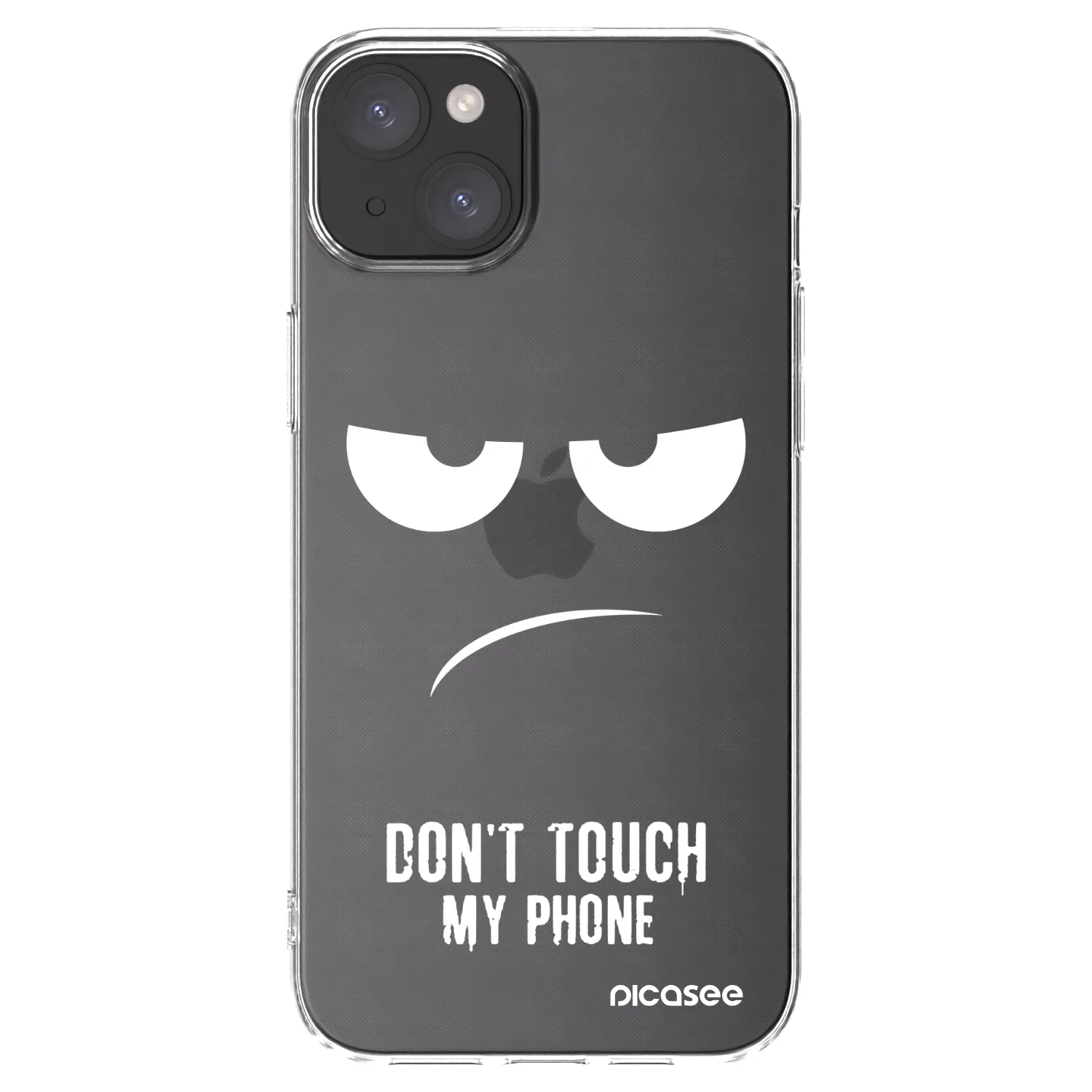 Picasee husă transparentă din silicon pentru Apple iPhone 15 Plus - Don't Touch My Phone