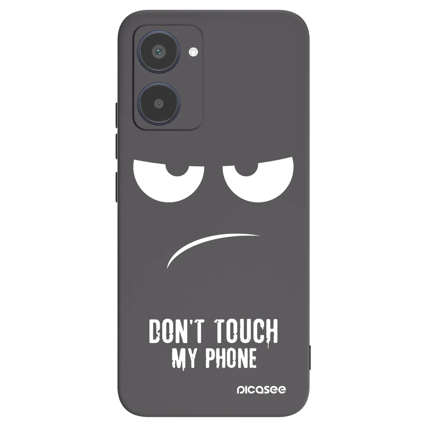 Picasee husă neagră din silicon pentru Realme 10 4G - Don't Touch My Phone