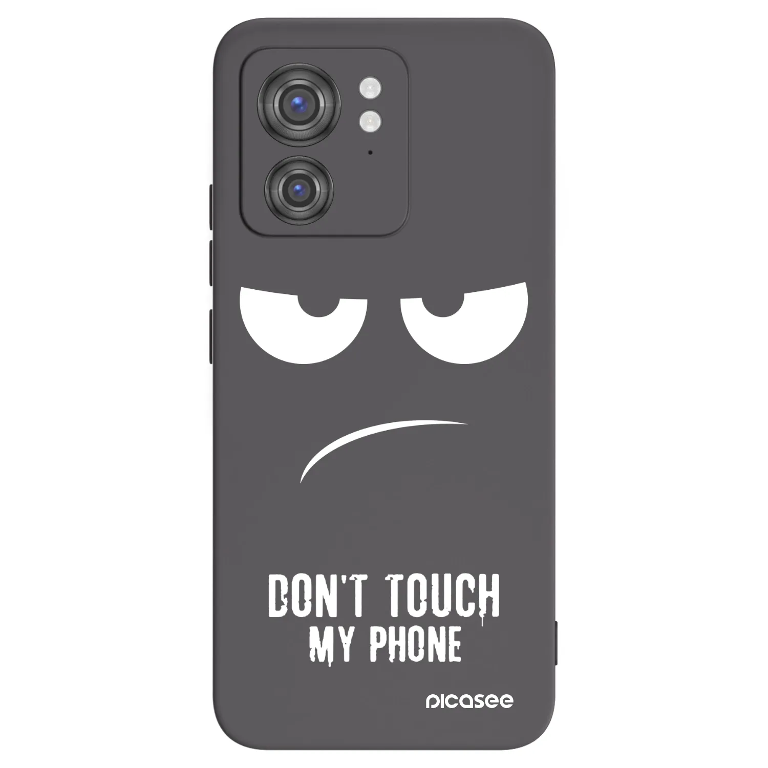 Picasee husă neagră din silicon pentru Motorola Edge 40 - Don't Touch My Phone