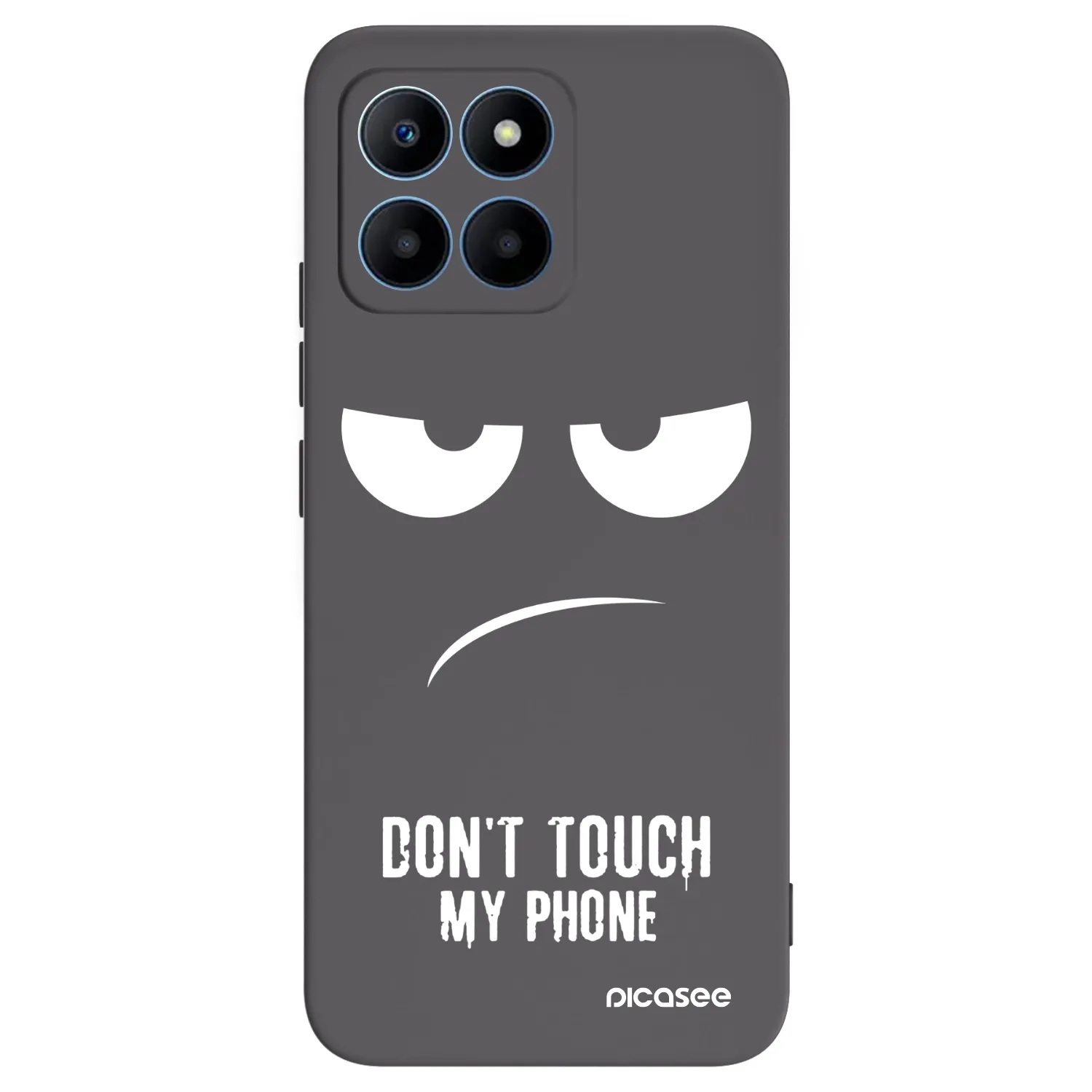 Picasee husă neagră din silicon pentru Honor 70 Lite - Don't Touch My Phone