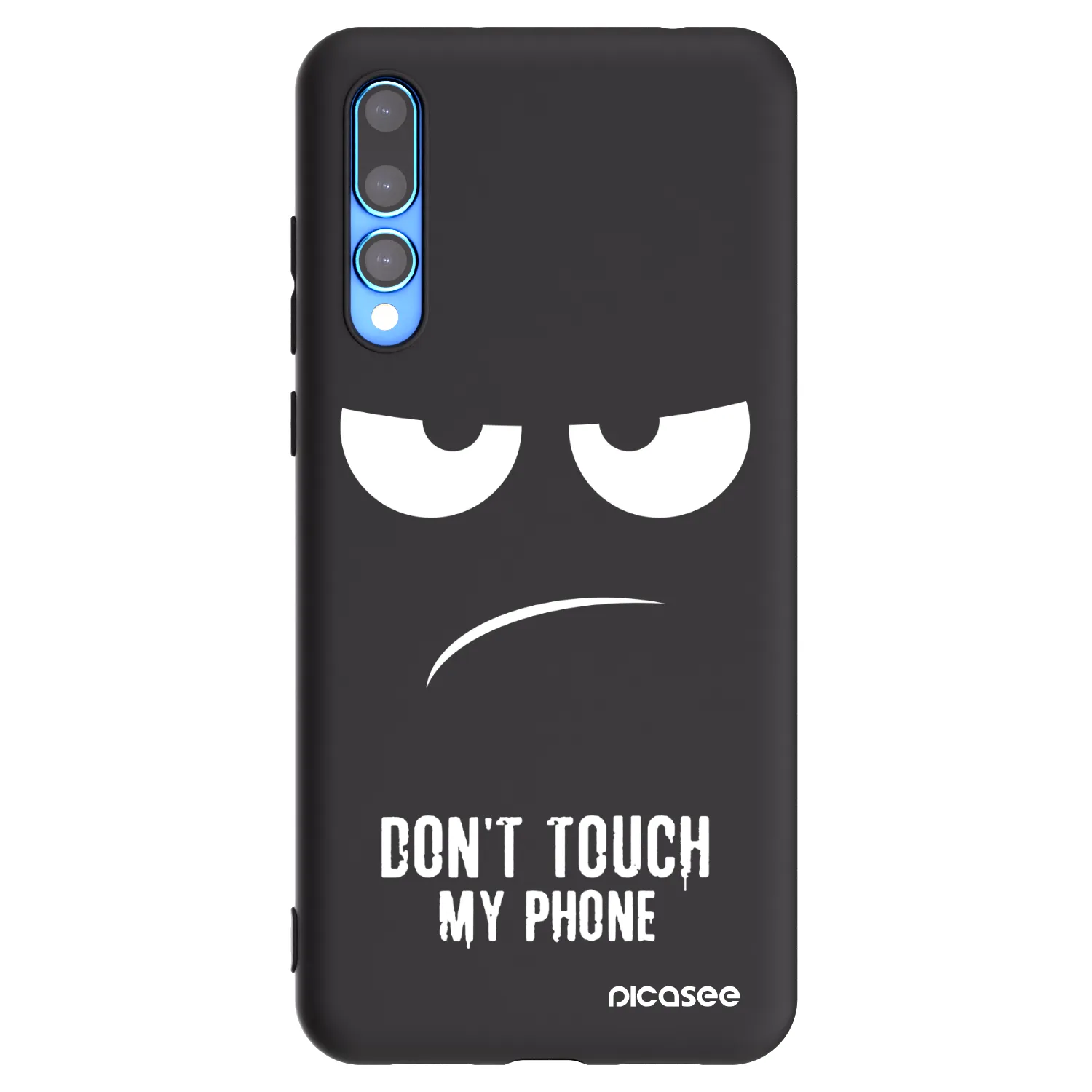 Picasee husă neagră din silicon pentru Huawei P20 Pro - Don't Touch My Phone