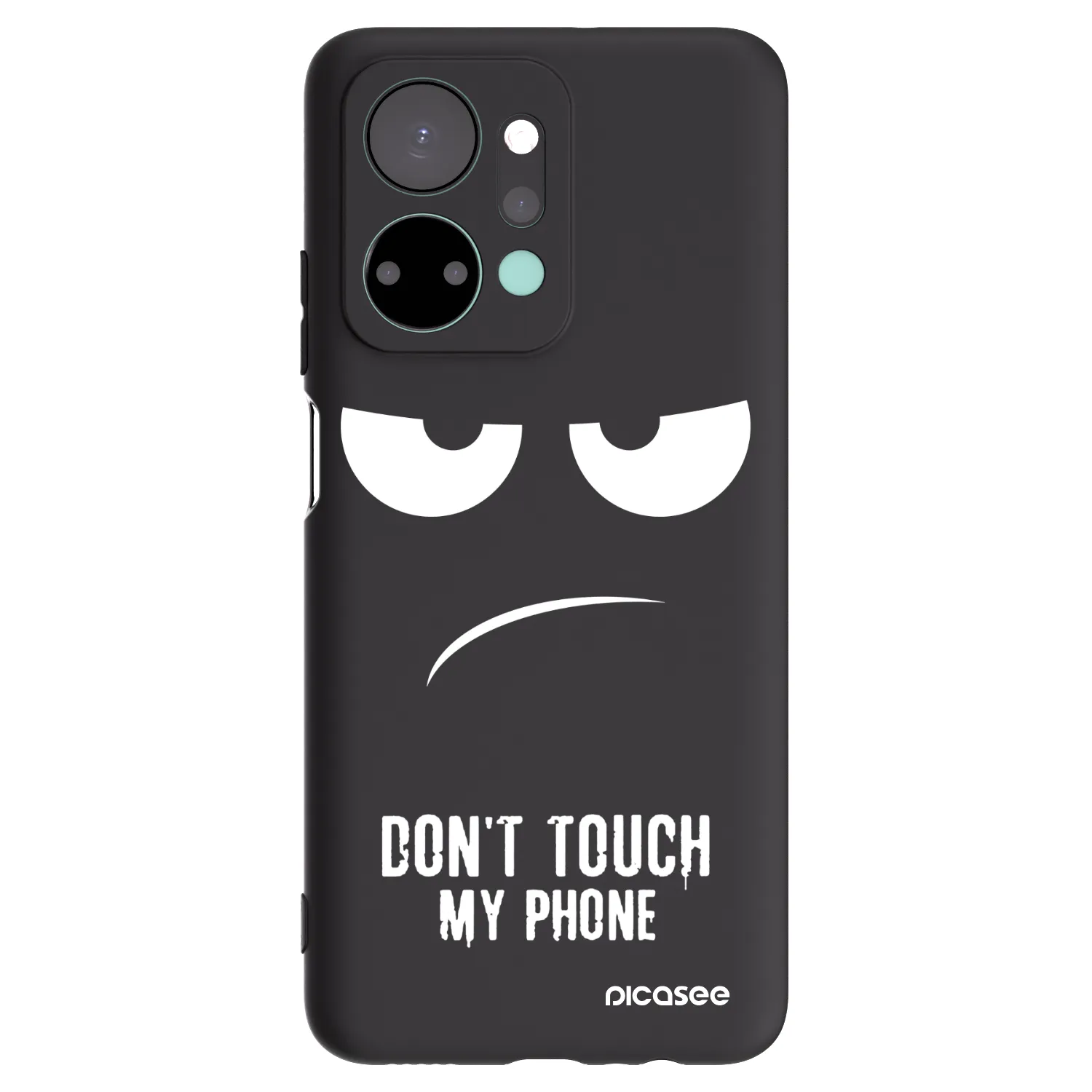 Picasee husă neagră din silicon pentru Honor X7a - Don't Touch My Phone