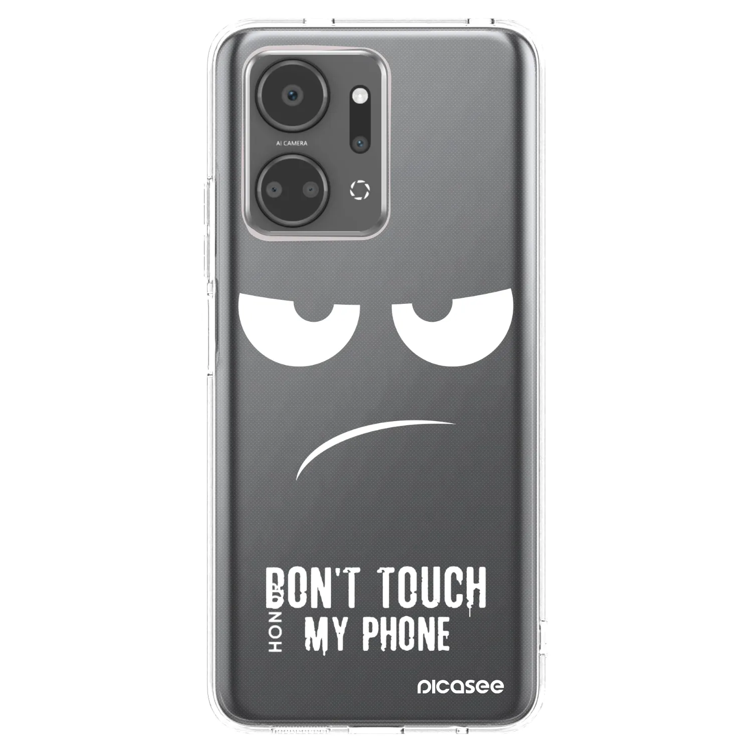 Picasee husă transparentă din silicon pentru Honor X7a - Don't Touch My Phone