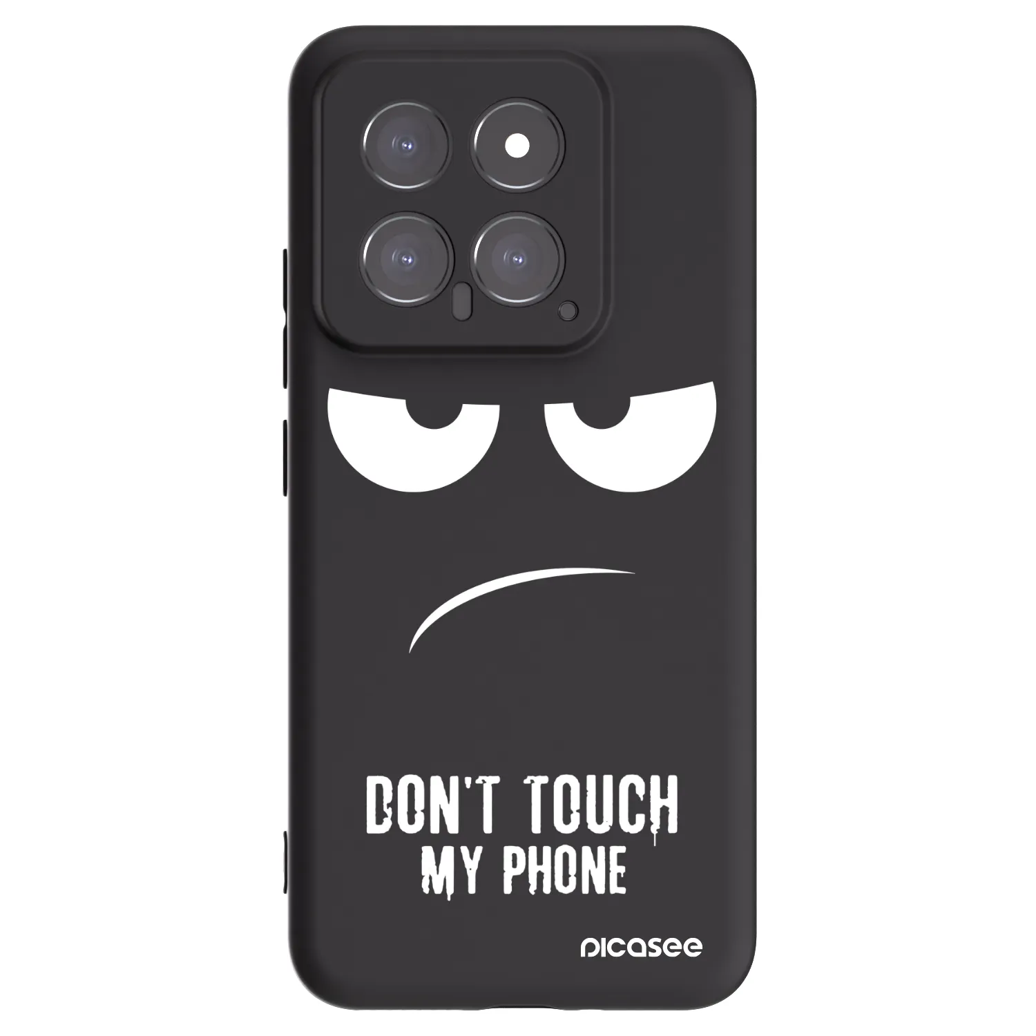 Picasee husă neagră din silicon pentru Xiaomi 14 - Don't Touch My Phone