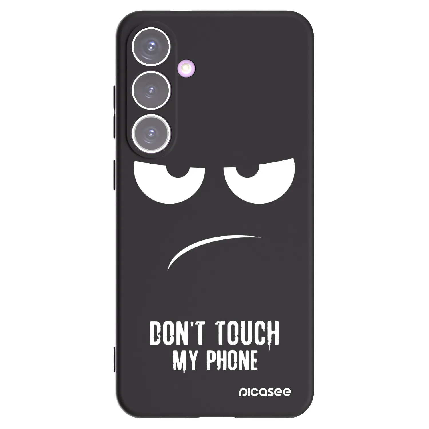 Picasee husă neagră din silicon pentru Samsung Galaxy S24+ S926B 5G - Don't Touch My Phone