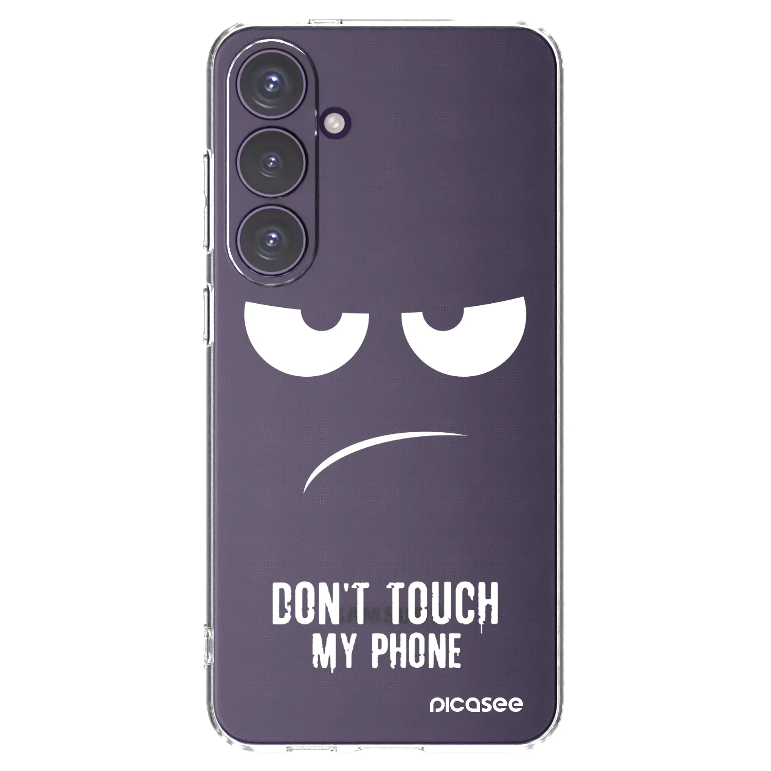 Picasee husă transparentă din silicon pentru Samsung Galaxy S24+ S926B 5G - Don't Touch My Phone