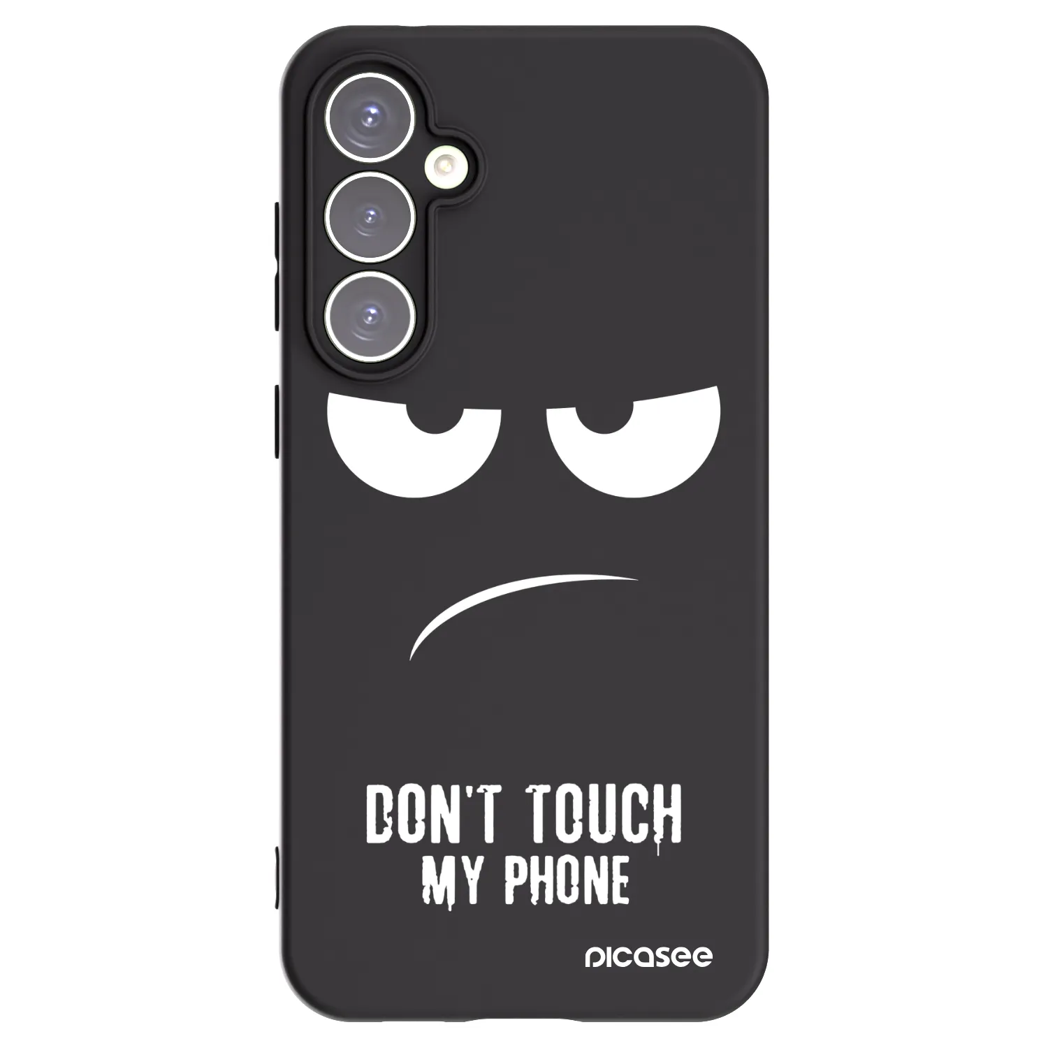 Picasee husă neagră din silicon pentru Samsung Galaxy S23 FE S711B - Don't Touch My Phone