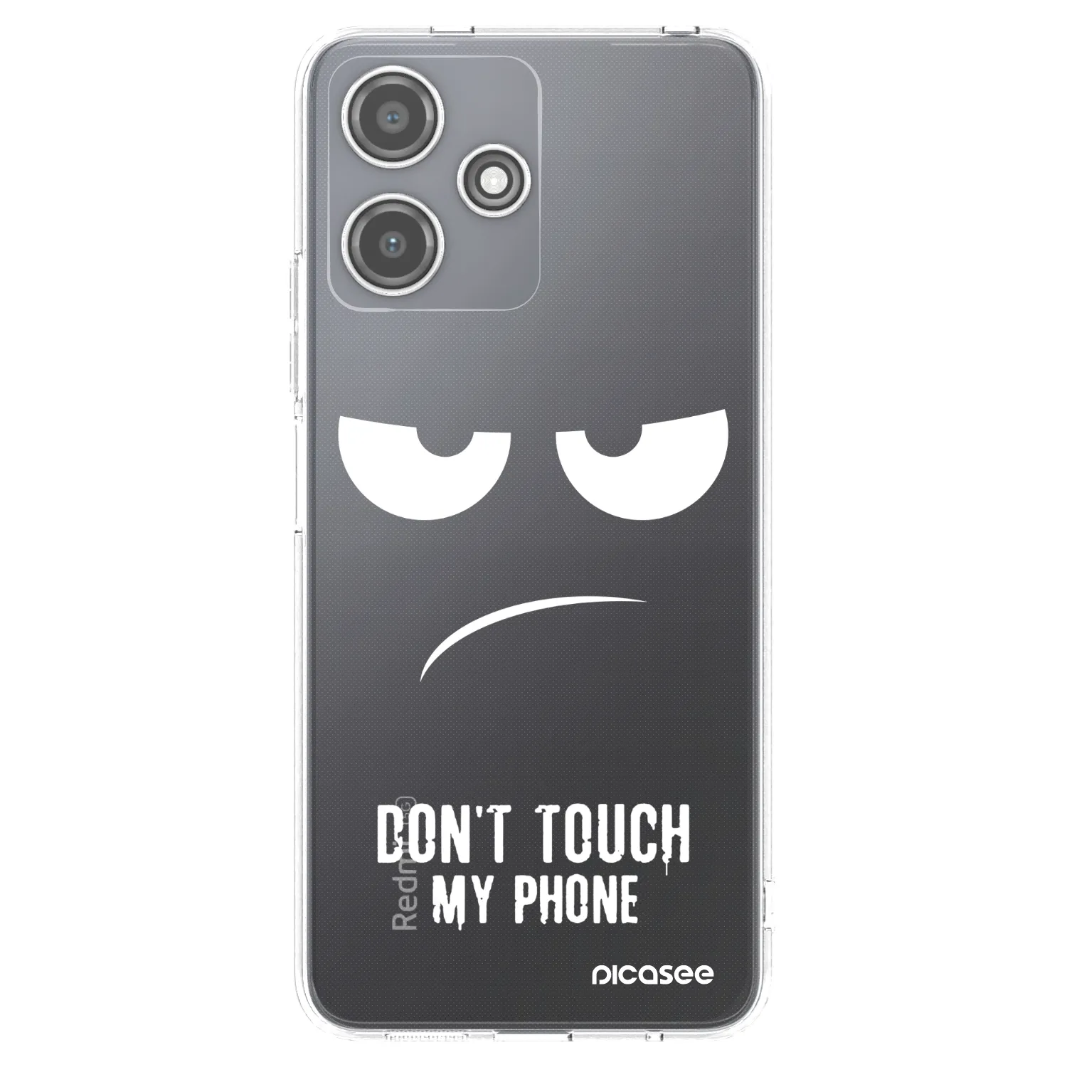 Picasee husă transparentă din silicon pentru Xiaomi Redmi 12 5G - Don't Touch My Phone