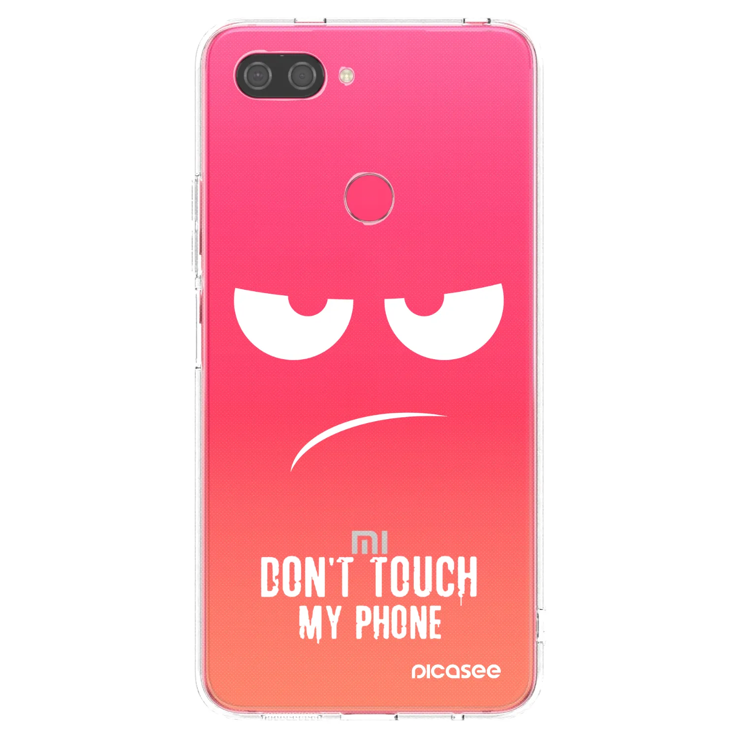 Picasee husă transparentă din silicon pentru Xiaomi Mi 8 Lite - Don't Touch My Phone