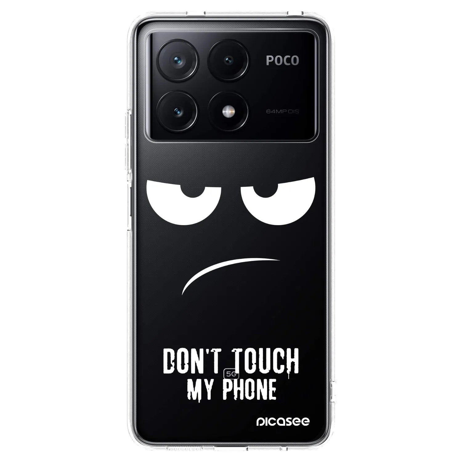 Picasee husă transparentă din silicon pentru Xiaomi Poco X6 Pro - Don't Touch My Phone