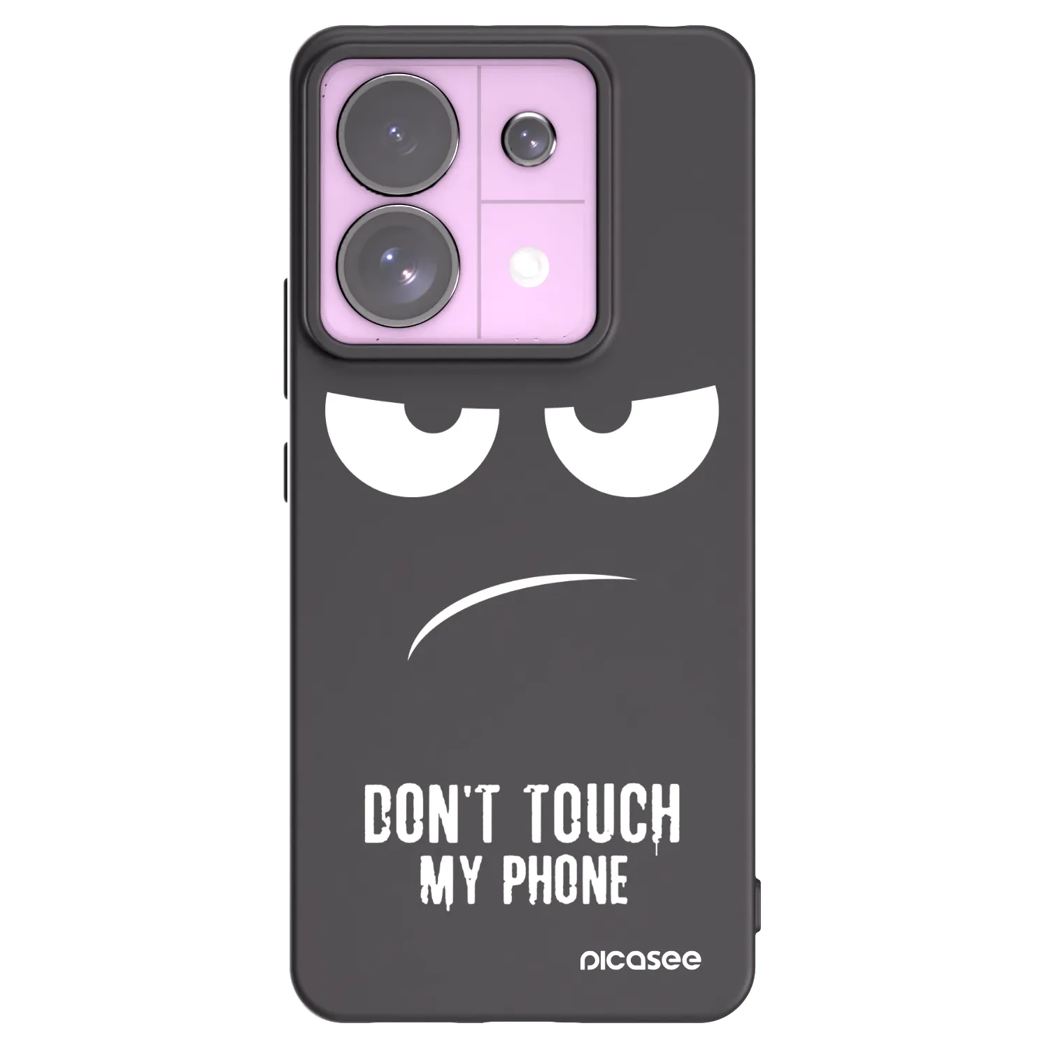 Picasee husă neagră din silicon pentru Xiaomi Redmi Note 13 Pro 5G - Don't Touch My Phone