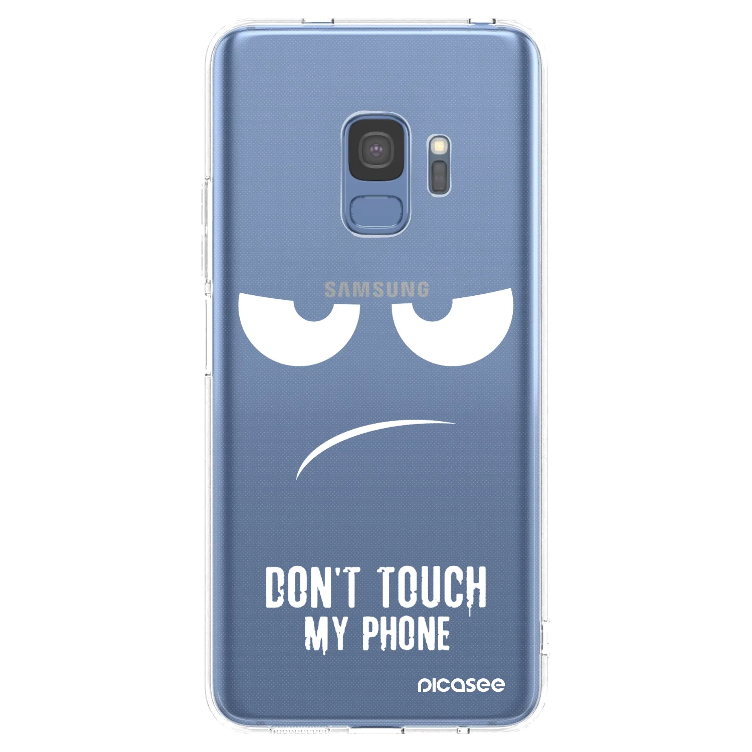 Picasee husă transparentă din silicon pentru Samsung Galaxy S9 G960F - Don't Touch My Phone