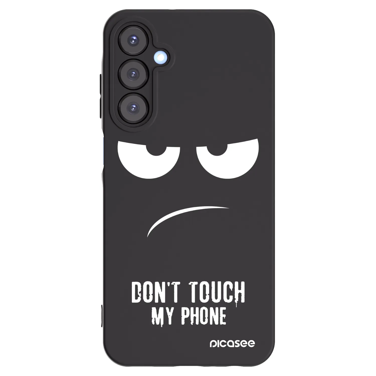 Picasee husă neagră din silicon pentru Samsung Galaxy A25 A256B 5G - Don't Touch My Phone