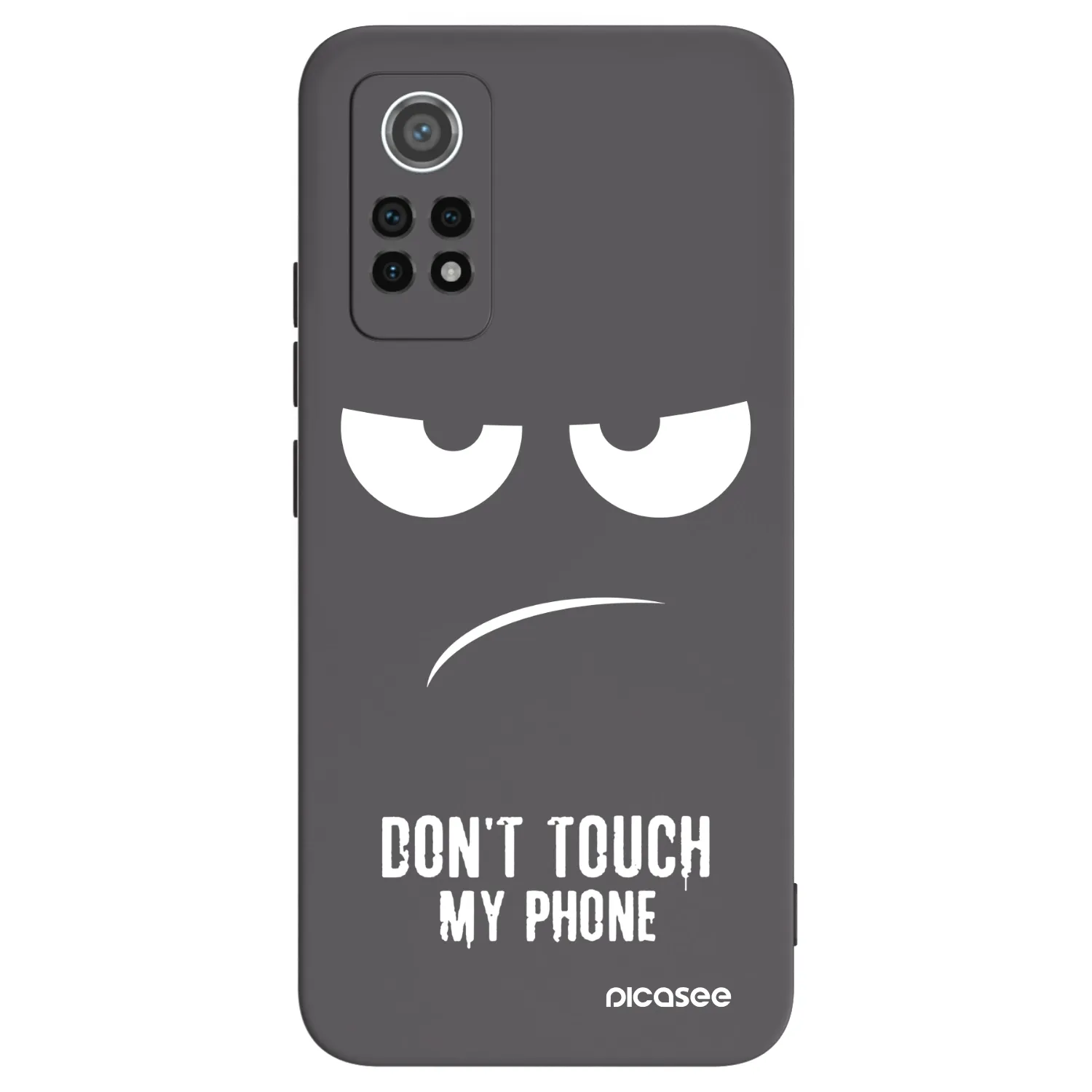 Picasee husă neagră din silicon pentru Xiaomi Redmi Note 12 Pro 4G - Don't Touch My Phone