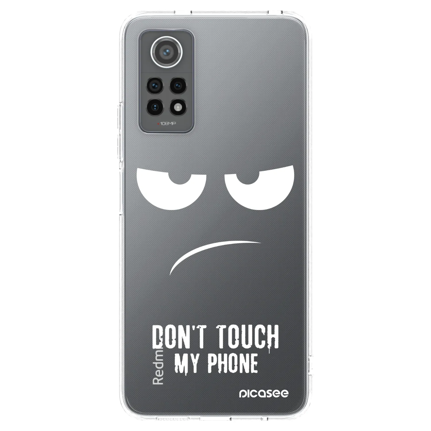 Picasee husă transparentă din silicon pentru Xiaomi Redmi Note 12 Pro 4G - Don't Touch My Phone