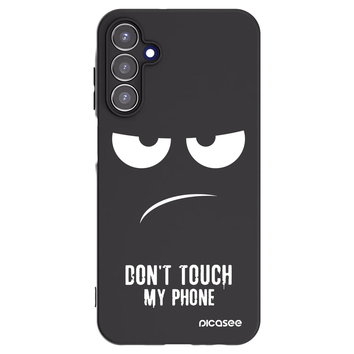 Picasee husă neagră din silicon pentru Samsung Galaxy A15 A156B 5G - Don't Touch My Phone