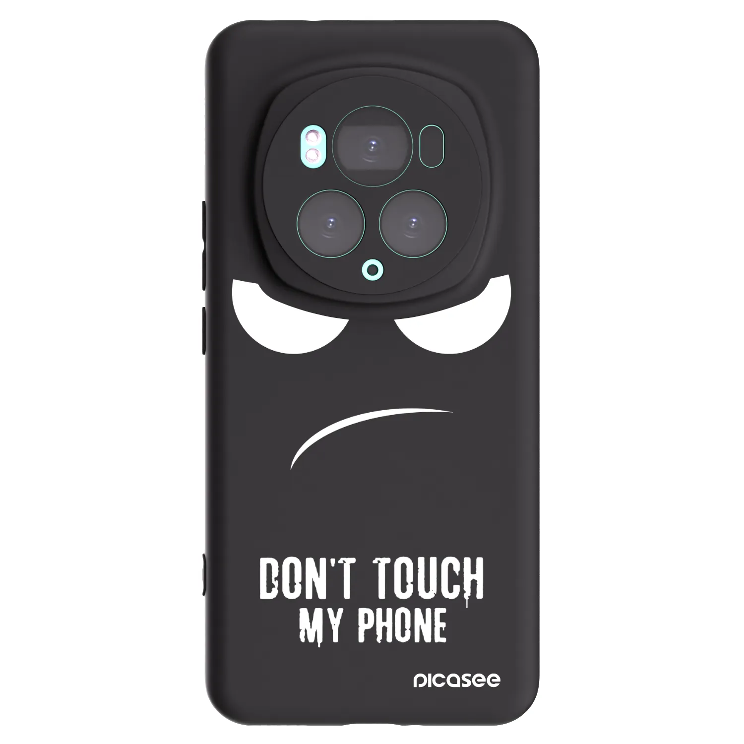 Picasee husă neagră din silicon pentru Honor Magic6 Pro - Don't Touch My Phone