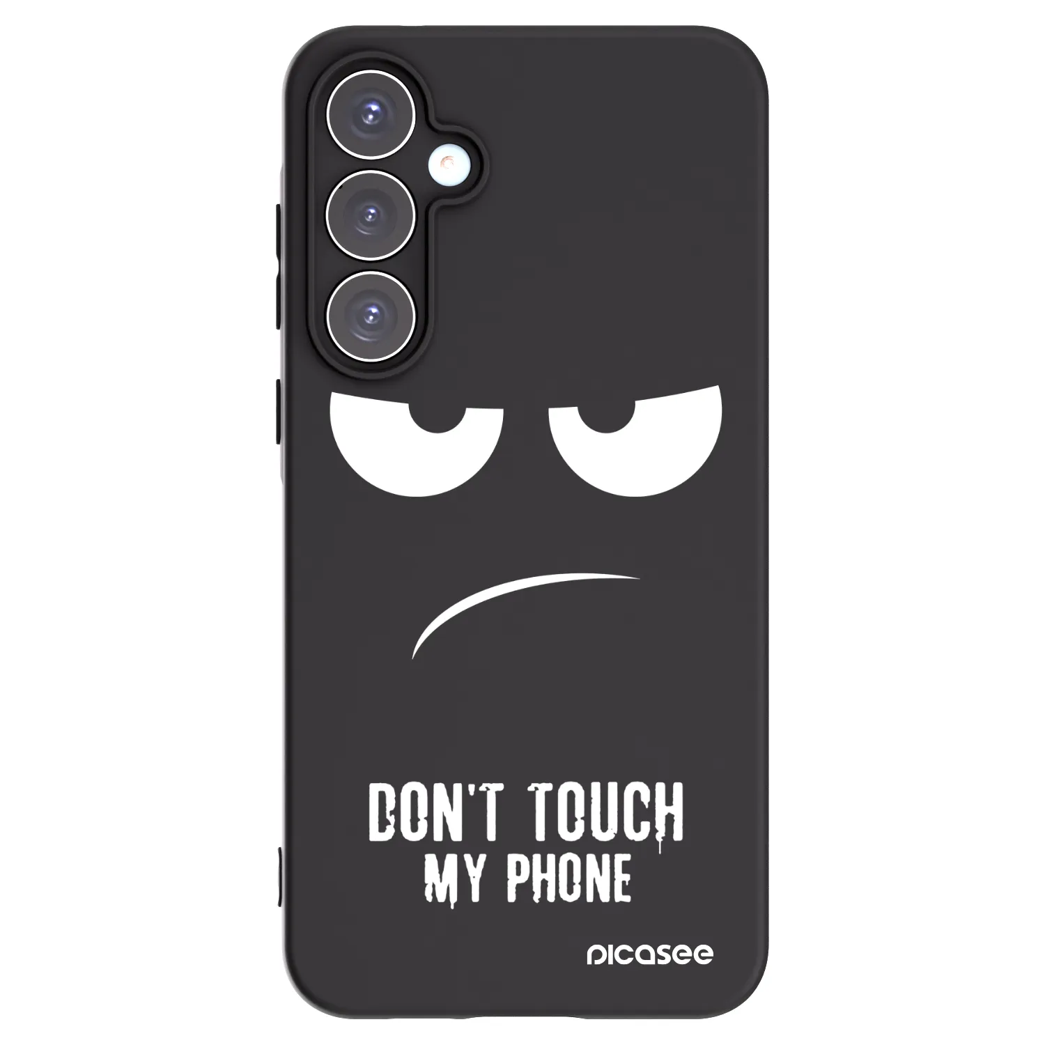 Picasee husă neagră din silicon pentru Samsung Galaxy A55 5G A556B - Don't Touch My Phone