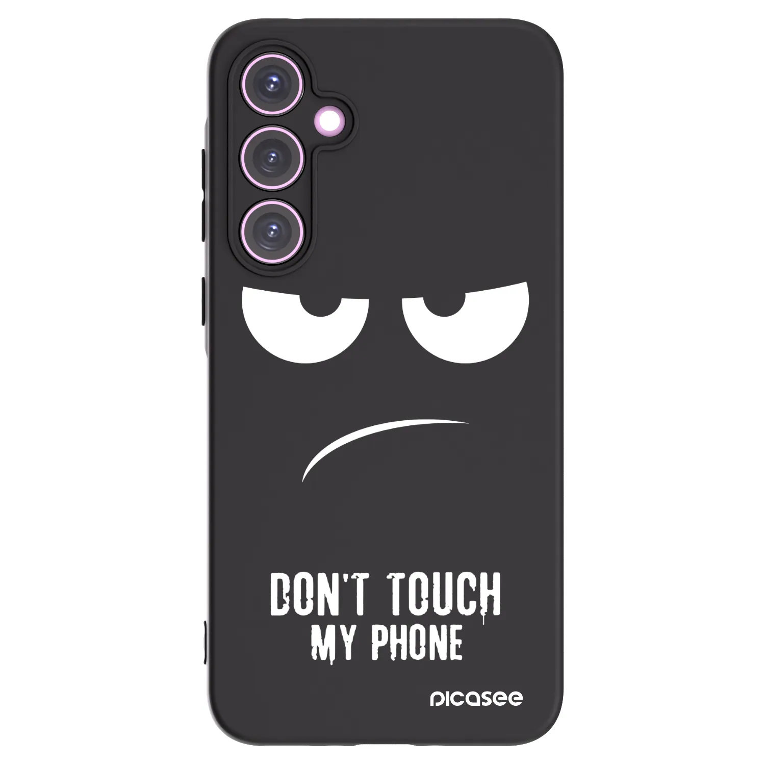 Picasee husă neagră din silicon pentru Samsung Galaxy A35 5G A356B - Don't Touch My Phone