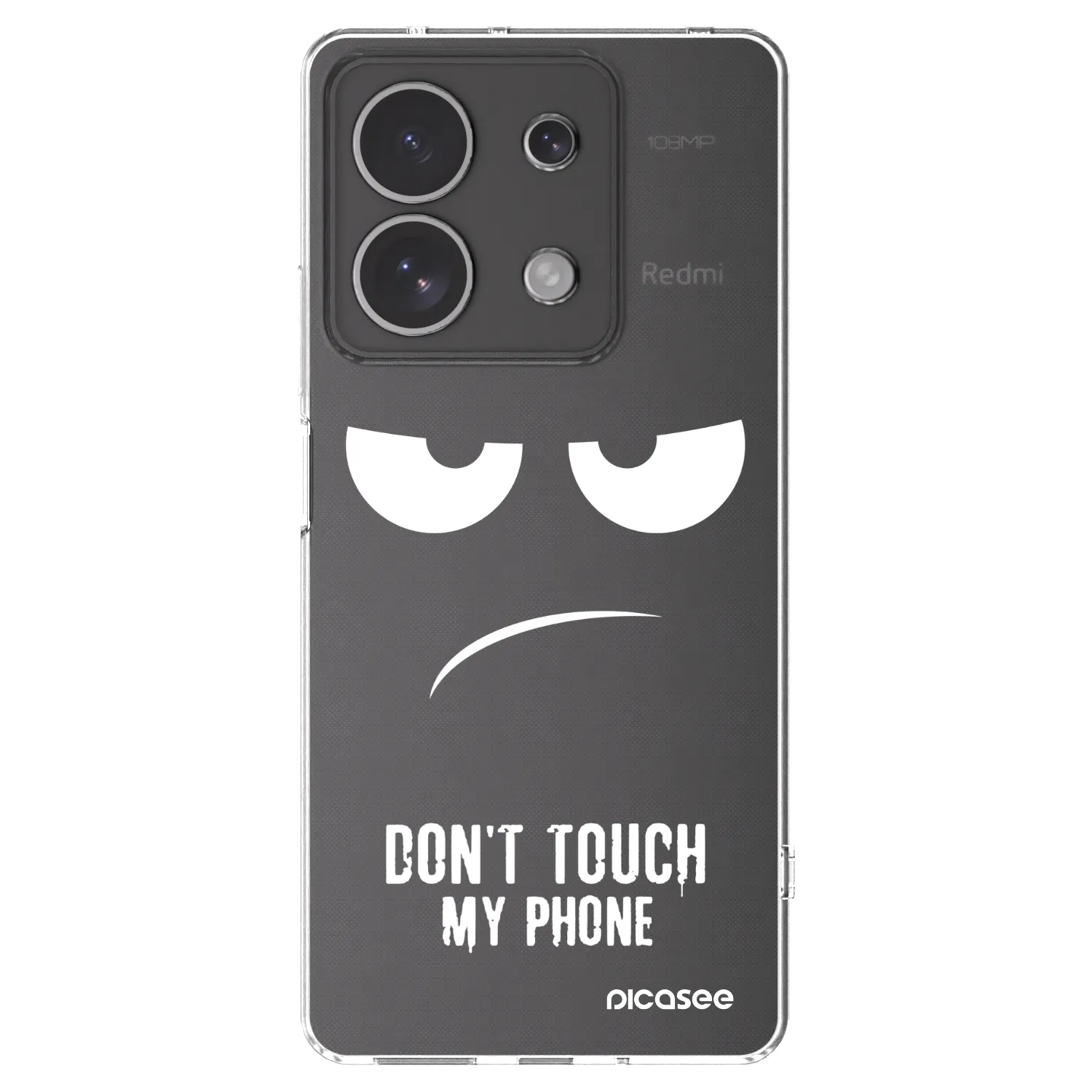 Picasee husă transparentă din silicon pentru Xiaomi Redmi Note 13 4G - Don't Touch My Phone