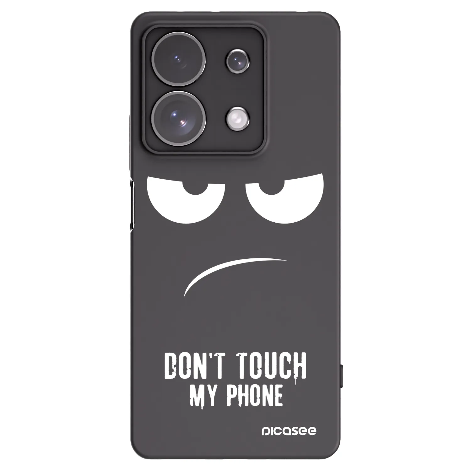Picasee husă neagră din silicon pentru Xiaomi Redmi Note 13 Pro 4G - Don't Touch My Phone