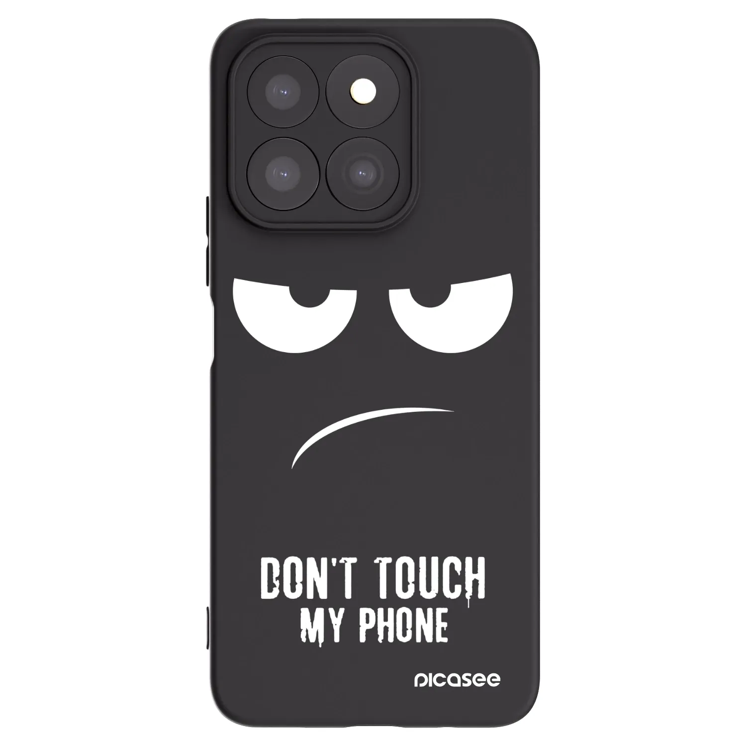 Picasee husă neagră din silicon pentru Honor X8b - Don't Touch My Phone