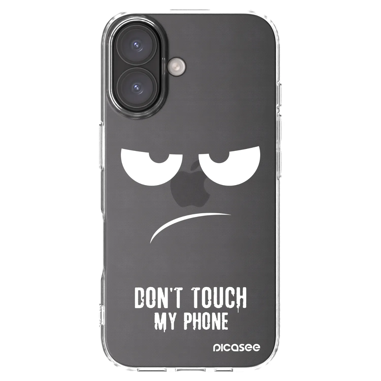 Picasee husă transparentă din silicon pentru Apple iPhone 16 - Don't Touch My Phone