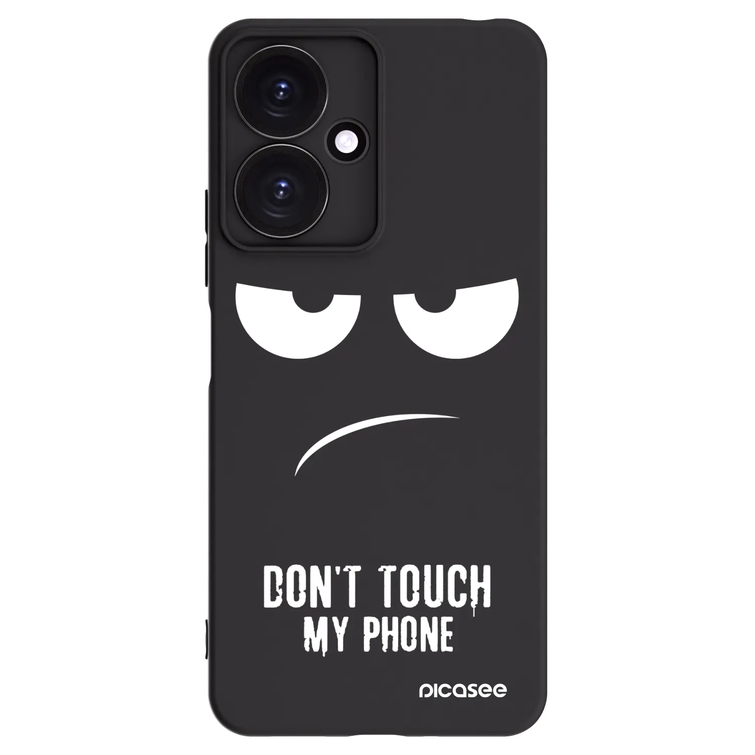 Picasee husă neagră din silicon pentru Xiaomi Redmi 13C 5G - Don't Touch My Phone
