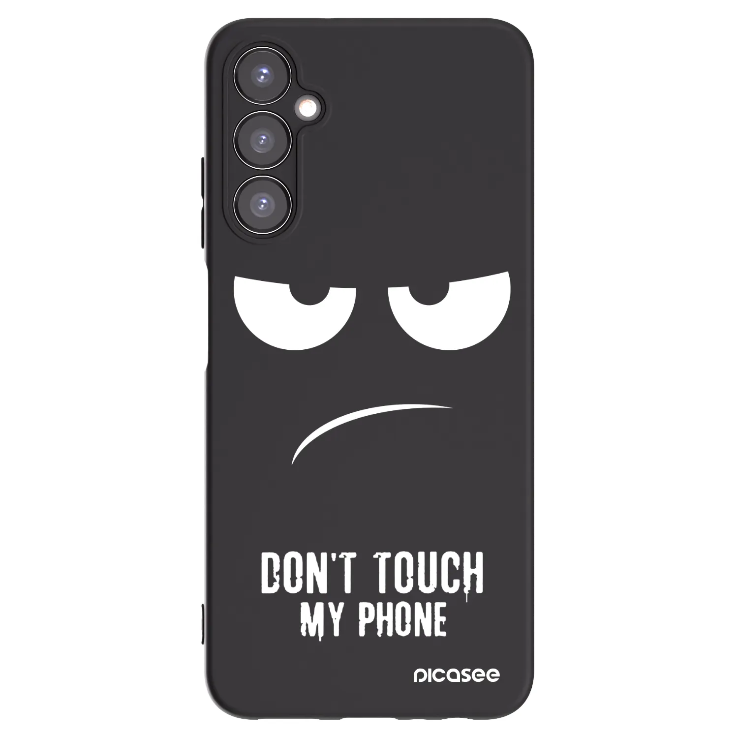 Picasee husă neagră din silicon pentru Samsung Galaxy A05s A057G - Don't Touch My Phone