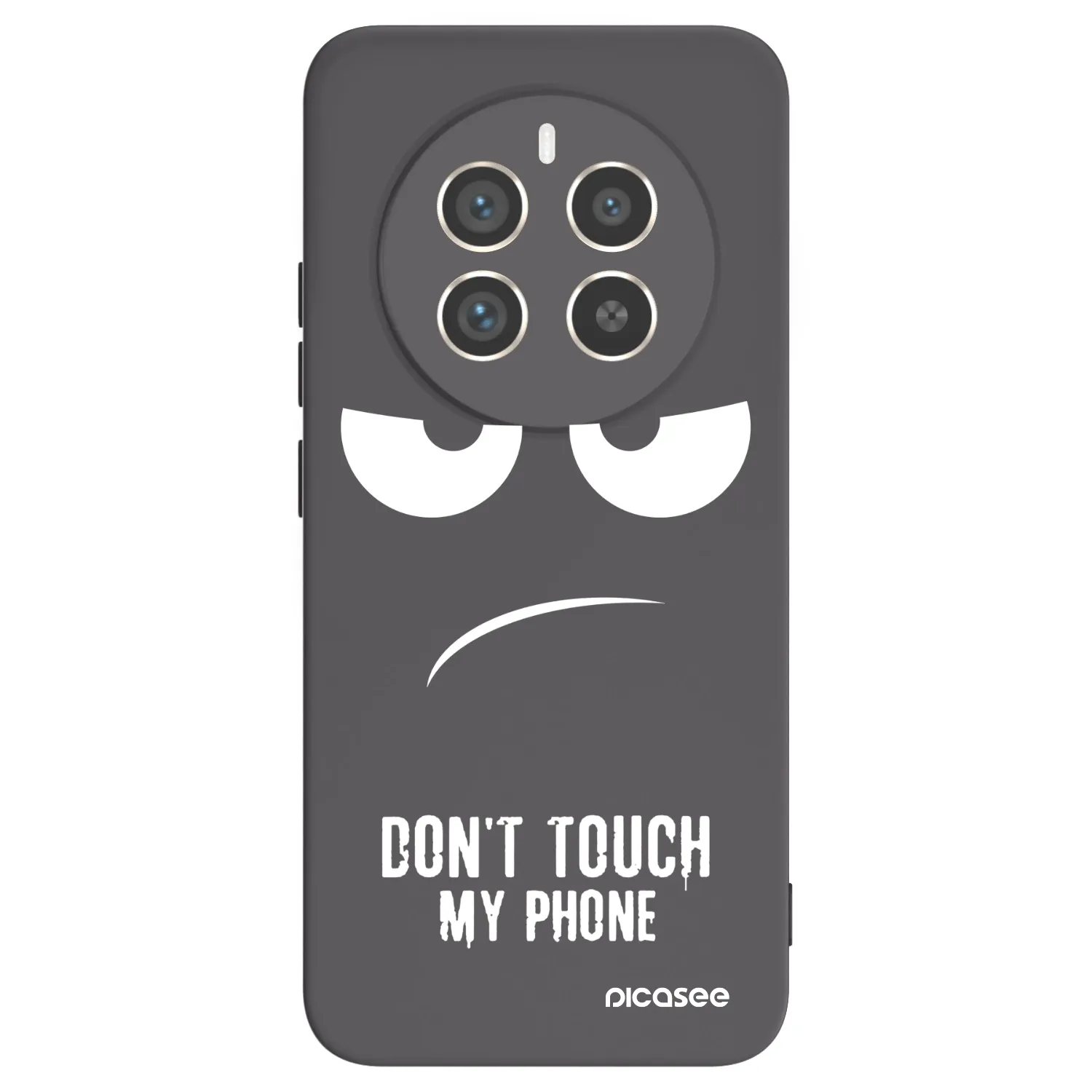 Picasee husă neagră din silicon pentru Realme 12 Pro 5G - Don't Touch My Phone
