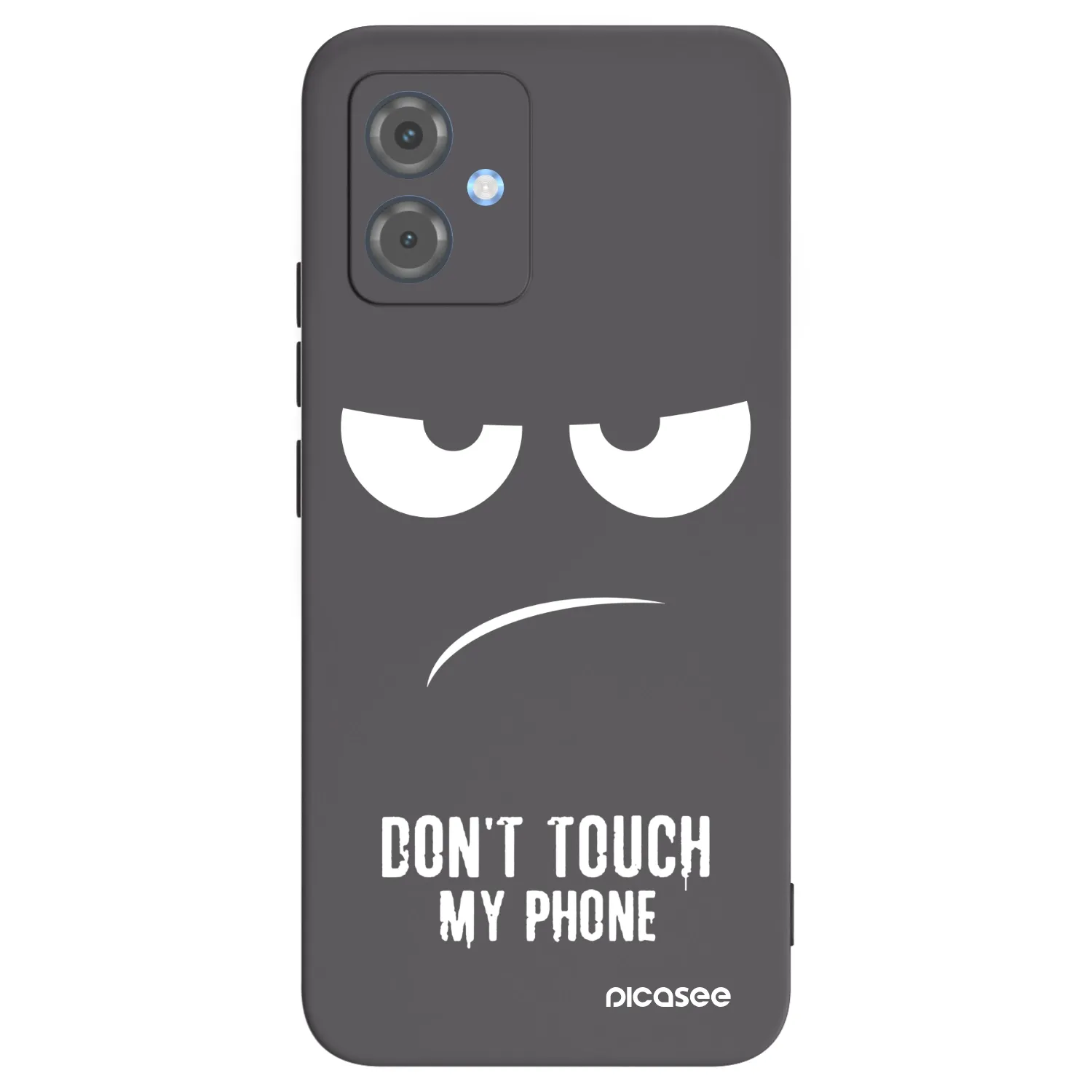 Picasee husă neagră din silicon pentru Motorola Moto G14 - Don't Touch My Phone