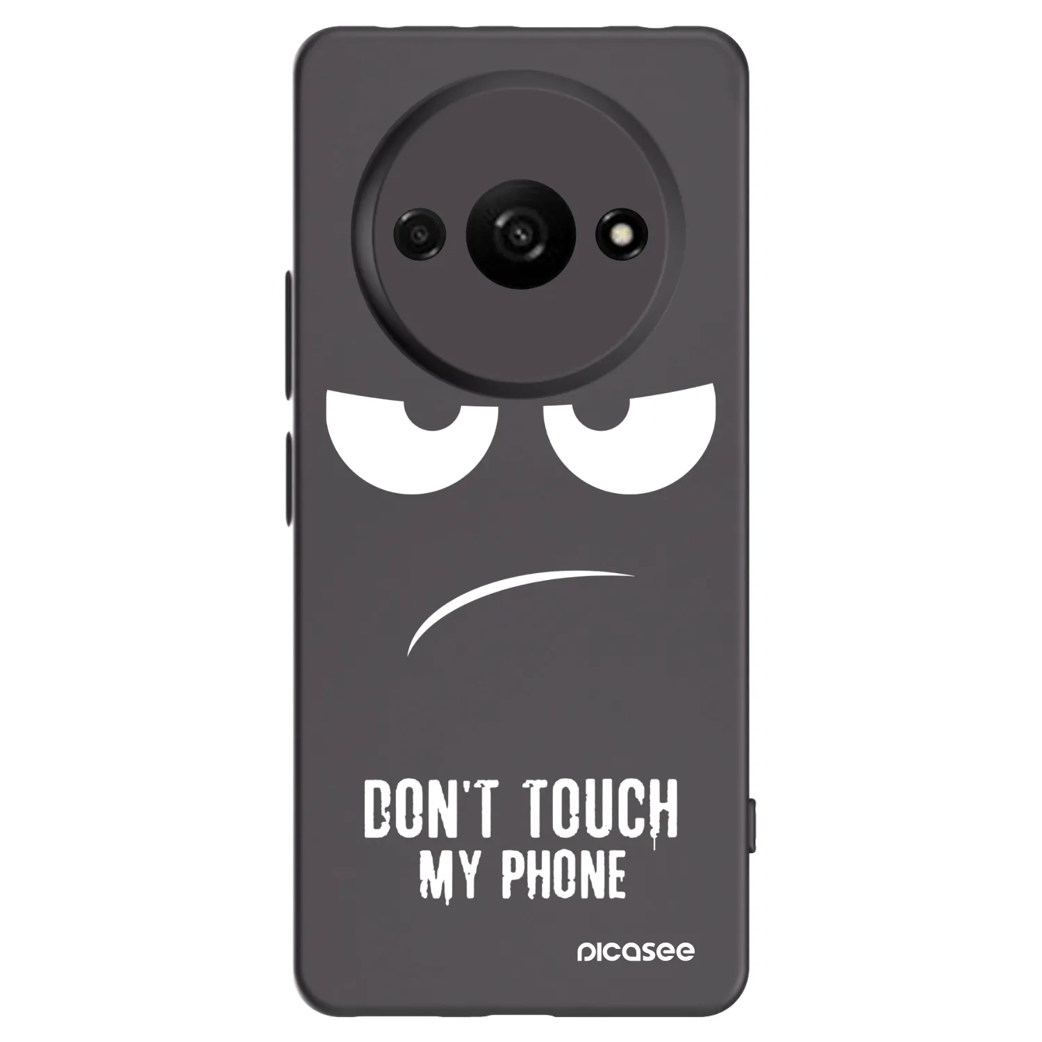 Picasee husă neagră din silicon pentru Xiaomi Redmi A3 - Don't Touch My Phone