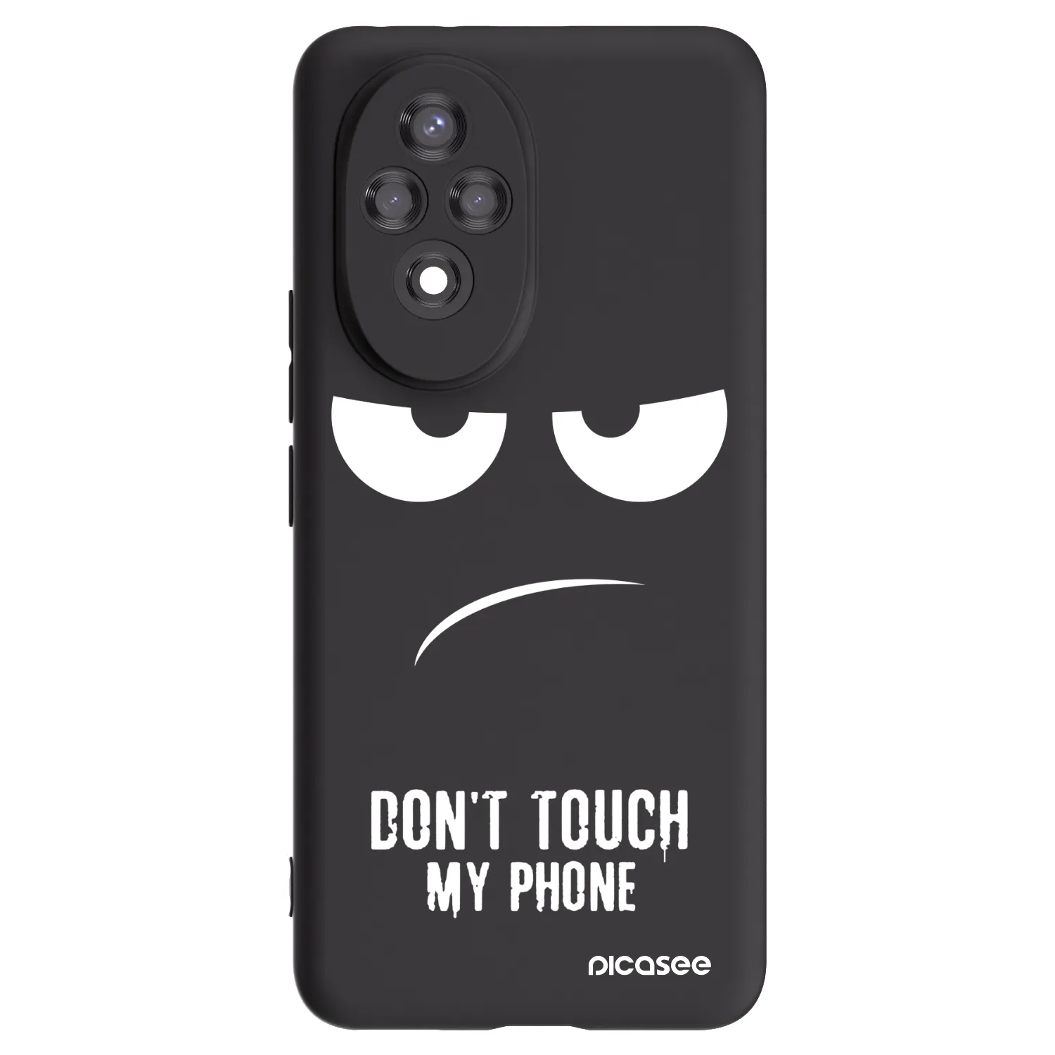Picasee husă neagră din silicon pentru Honor 200 Pro 5G - Don't Touch My Phone