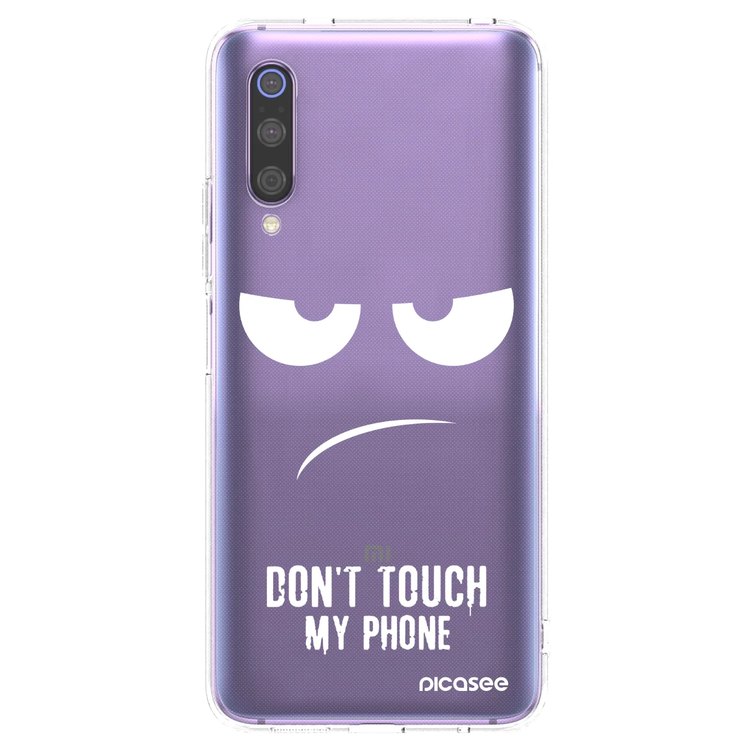 Picasee husă transparentă din silicon pentru Xiaomi Mi 9 - Don't Touch My Phone
