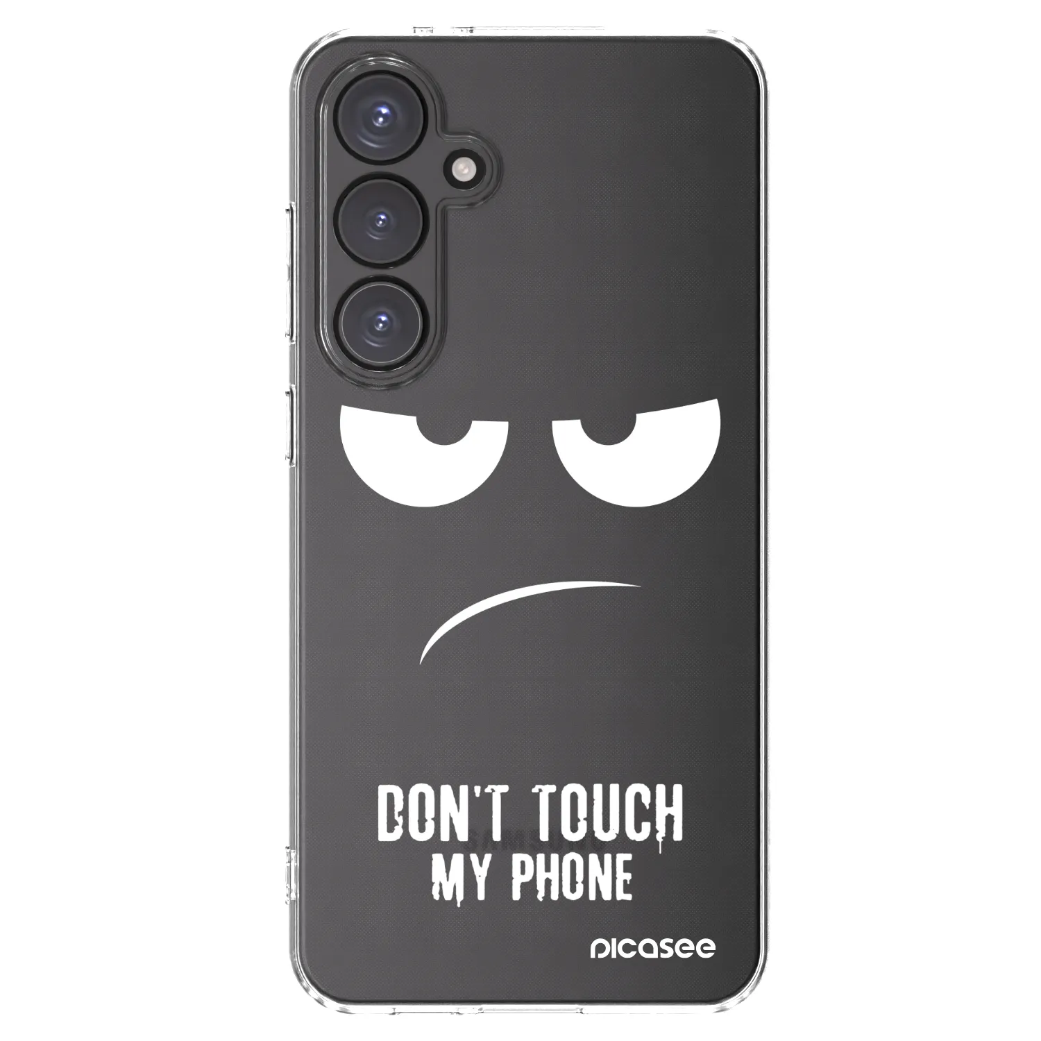 Picasee husă transparentă din silicon pentru Samsung Galaxy S24 FE S721B - Don't Touch My Phone