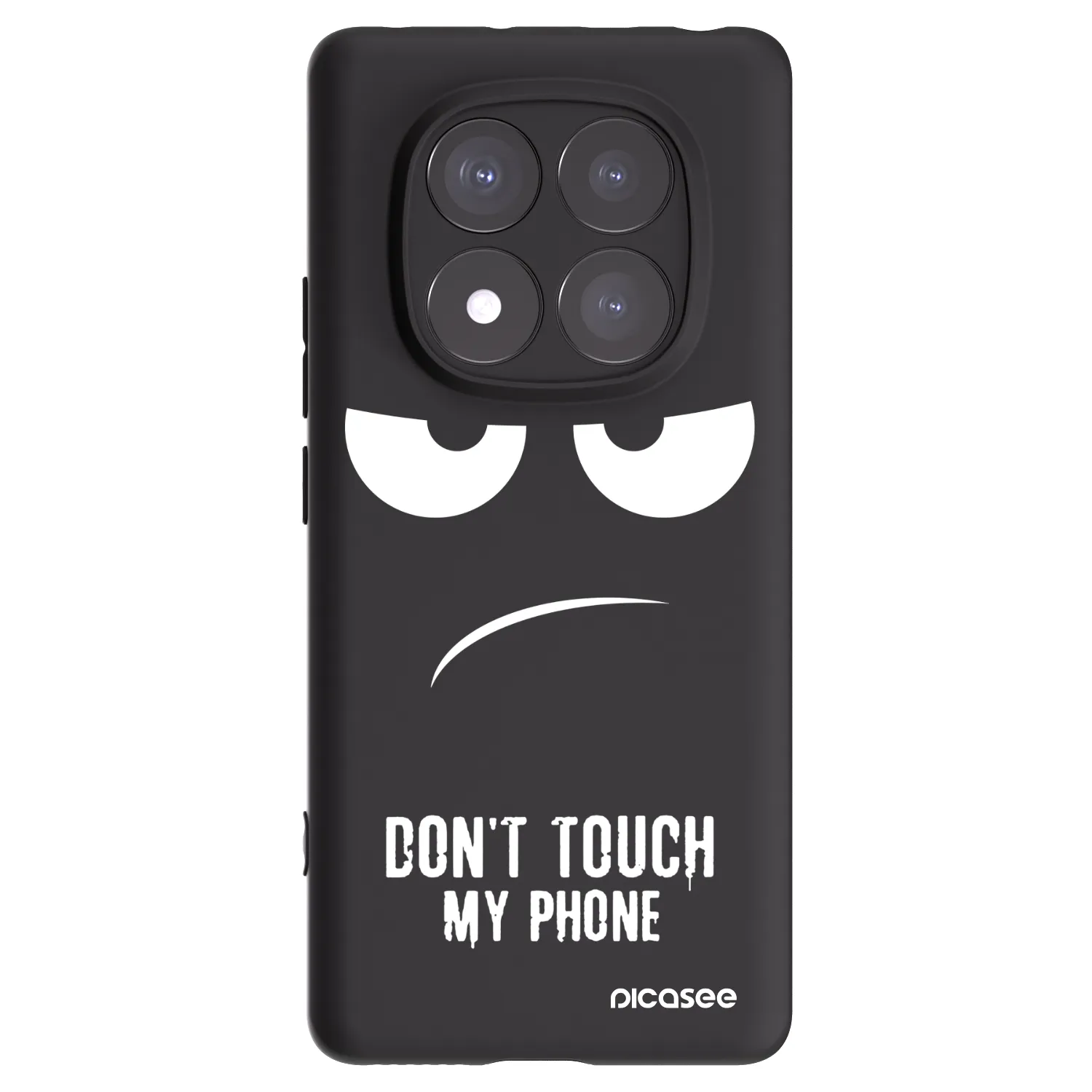 Picasee husă neagră din silicon pentru Xiaomi Redmi Note 14 Pro+ 5G - Don't Touch My Phone