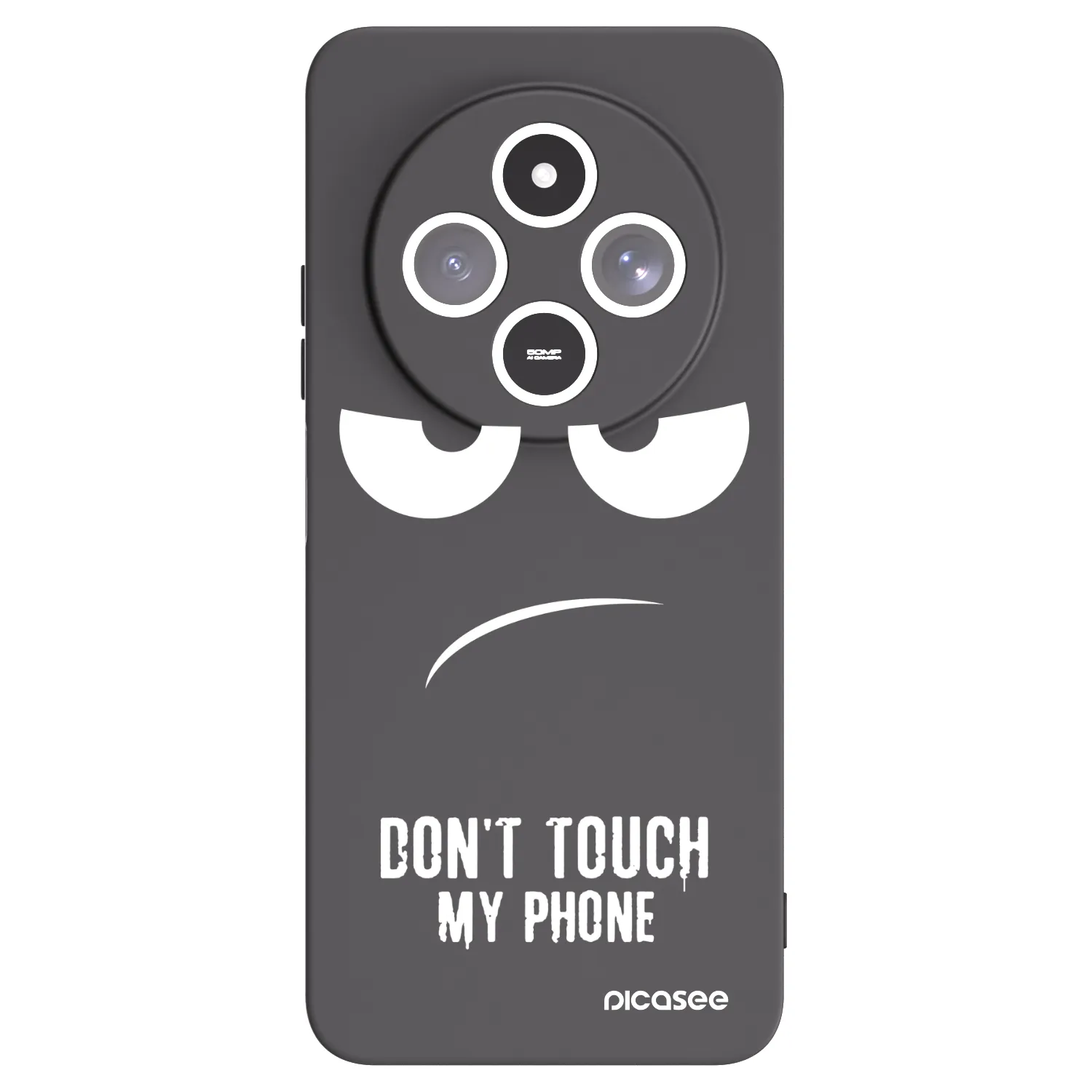 Picasee husă neagră din silicon pentru Xiaomi Redmi 14C - Don't Touch My Phone